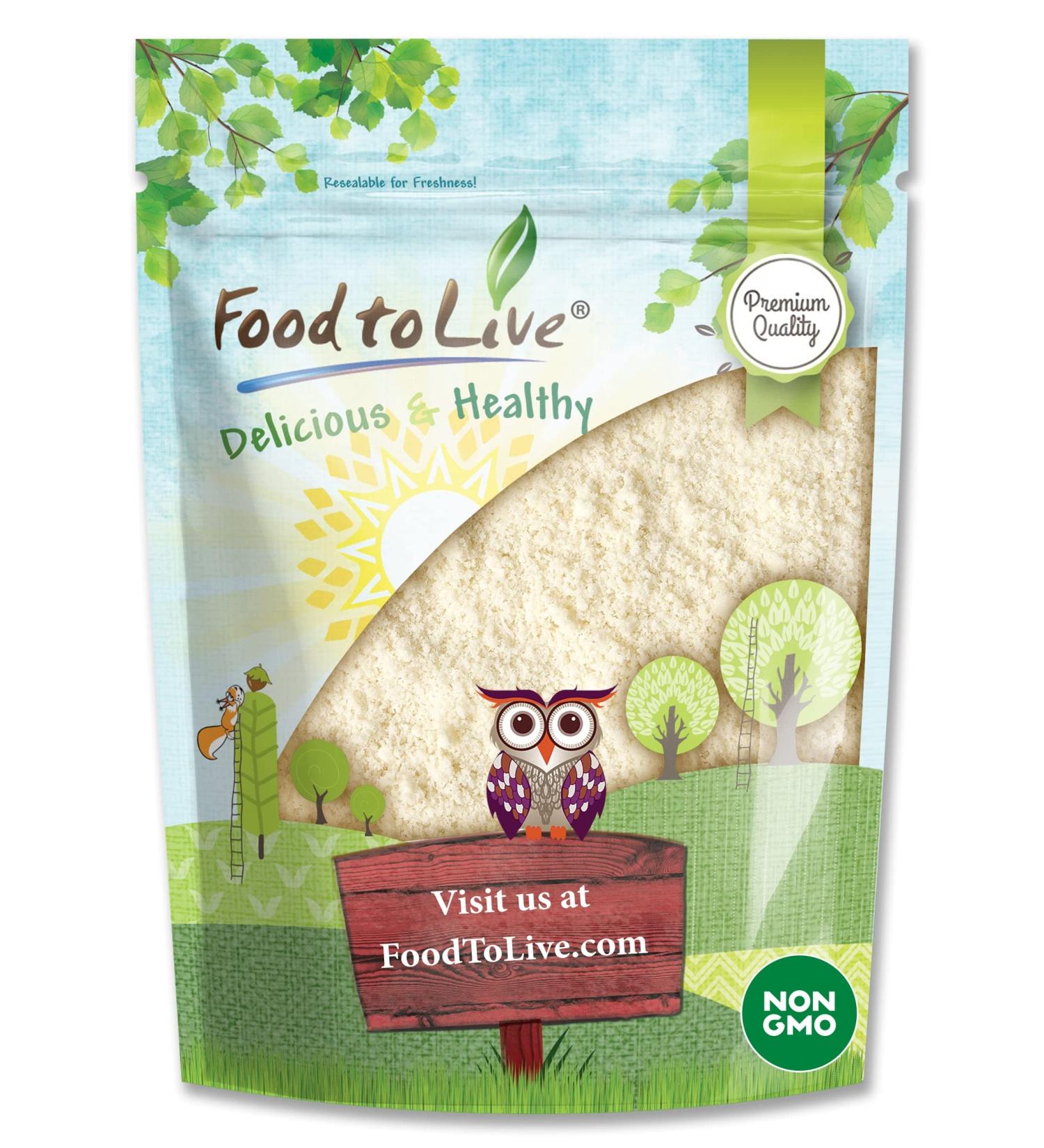 Blanched Almond Flour 2 Pounds Non-GMO Verified - Finely Milled, Raw, Vegan, Keto, Paleo, Kosher - Bulk Low Sodium, Low Carb. Good Source of Fiber, Protein, Vitamin E, Copper, Riboflavin - Ideal for Baking - Buy Online on SooperMarket.com