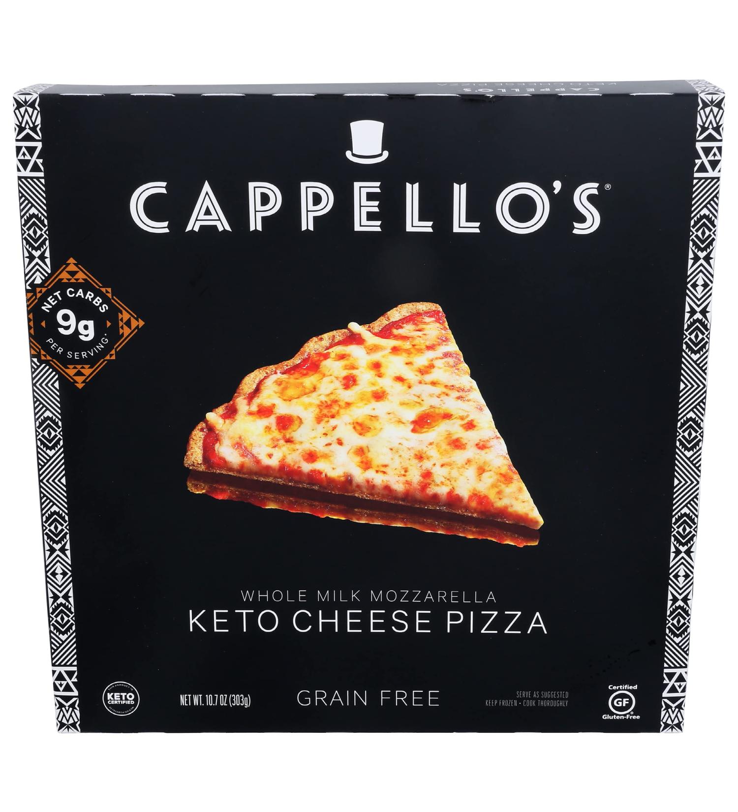Cappello's Grain Free Whole Milk Mozzarella Keto Cheese Pizza 10.7 oz - Buy Online on SooperMarket.com