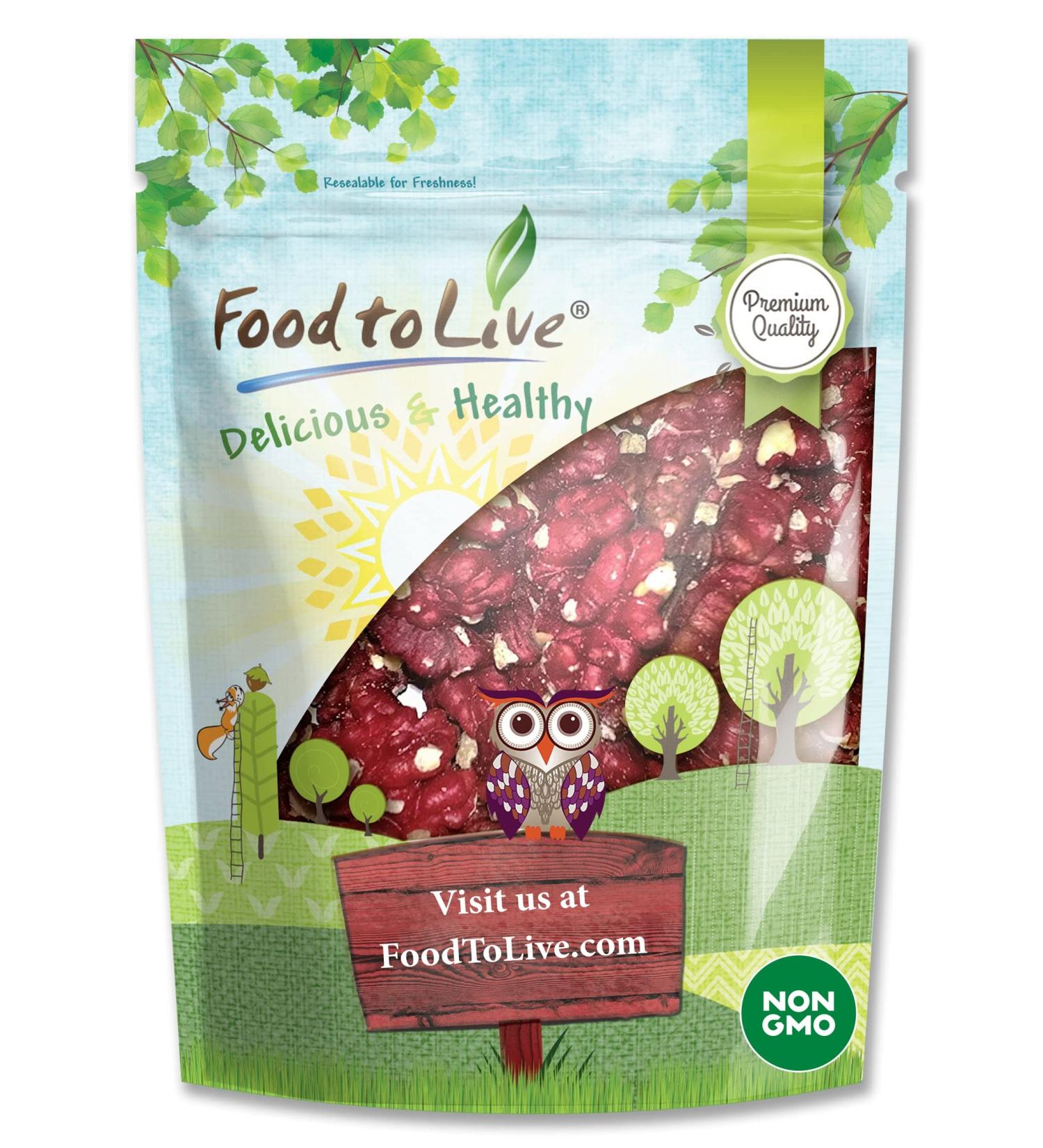 California Livermore Red Walnuts 1lb - Non-GMO Verified & Kosher | Bulk Pack of 1 - Buy Online on SooperMarket.com