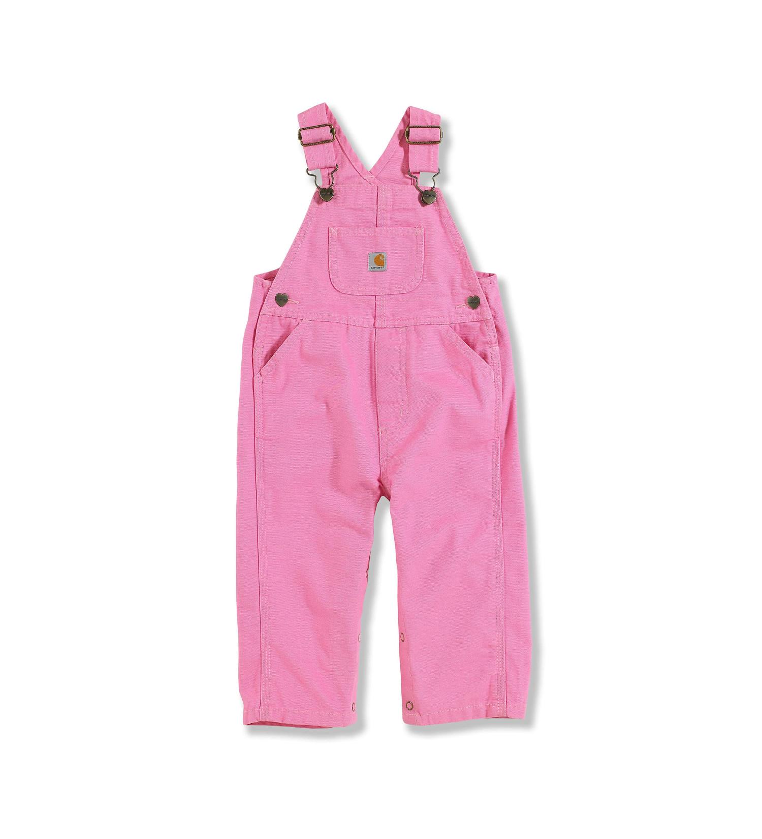 Carhartt Baby Girls' Canvas Bib Overall Months 12 Months Pink - Buy Online on SooperMarket.com