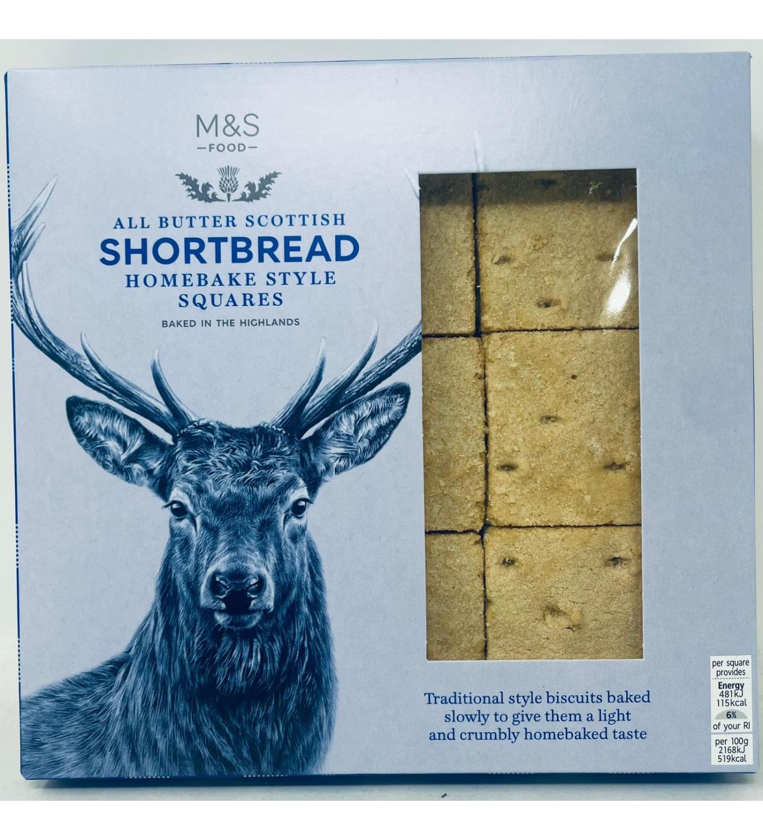 M&S All butter Scottish Shortbread Homebake Styyle Squares 200g in Premier Life Store Packaging  - Buy Online on SooperMarket.com