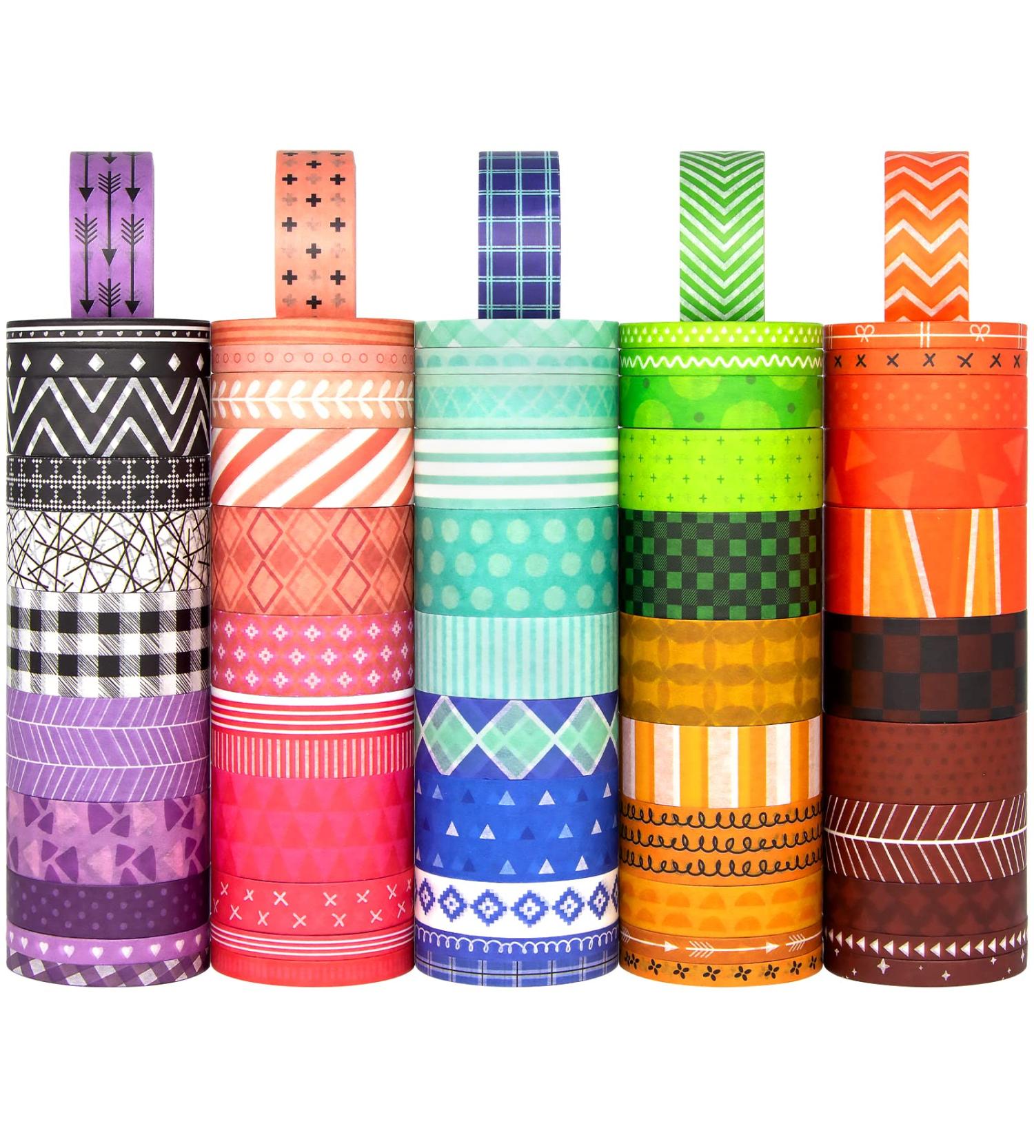 KOVANO Washi Tape Set - 60 Rolls Decorative Masking Tape for DIY Crafts & Scrapbooking - 328yd Total - Ideal for Bullet Journals, Gift Wrapping, Party Decor & Planners - Buy Online on SooperMarket.com