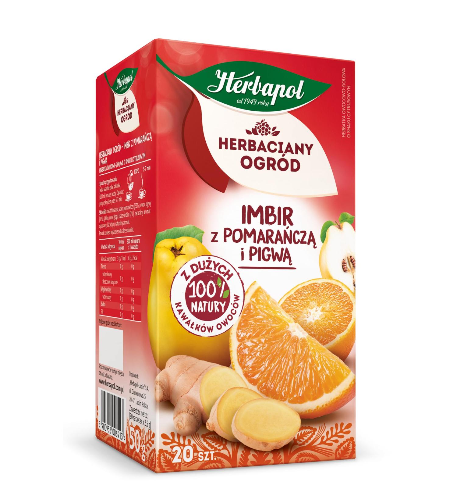 Imbir Z Pomara cz I Pigw Herbata Owocowa Naturalna Polska Herbapol