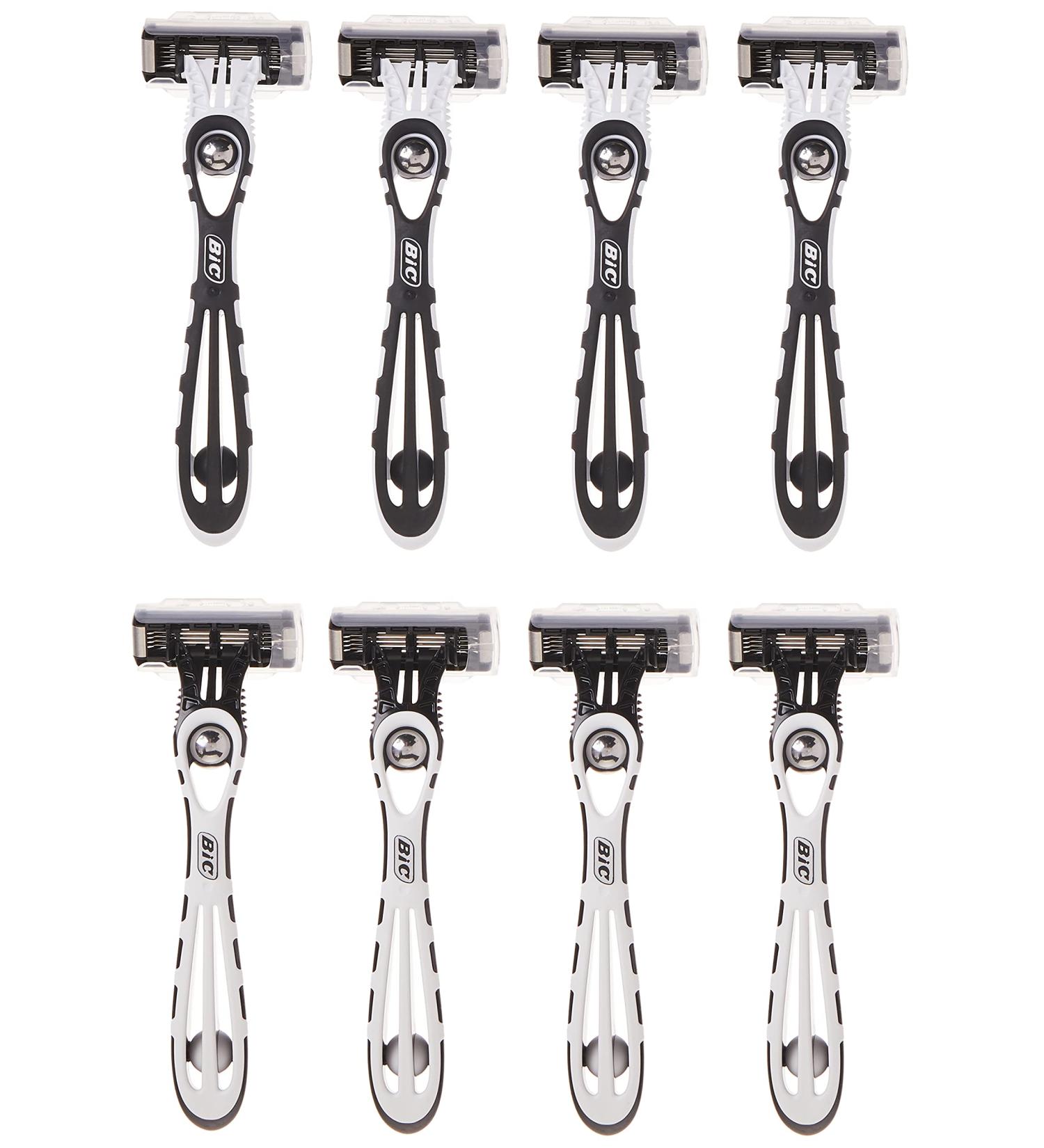 BIC Flex 5 Men's 5-Blade Disposable Razors - 8-Count Pack for Smooth & Comfortable Shave - Buy Online on SooperMarket.com
