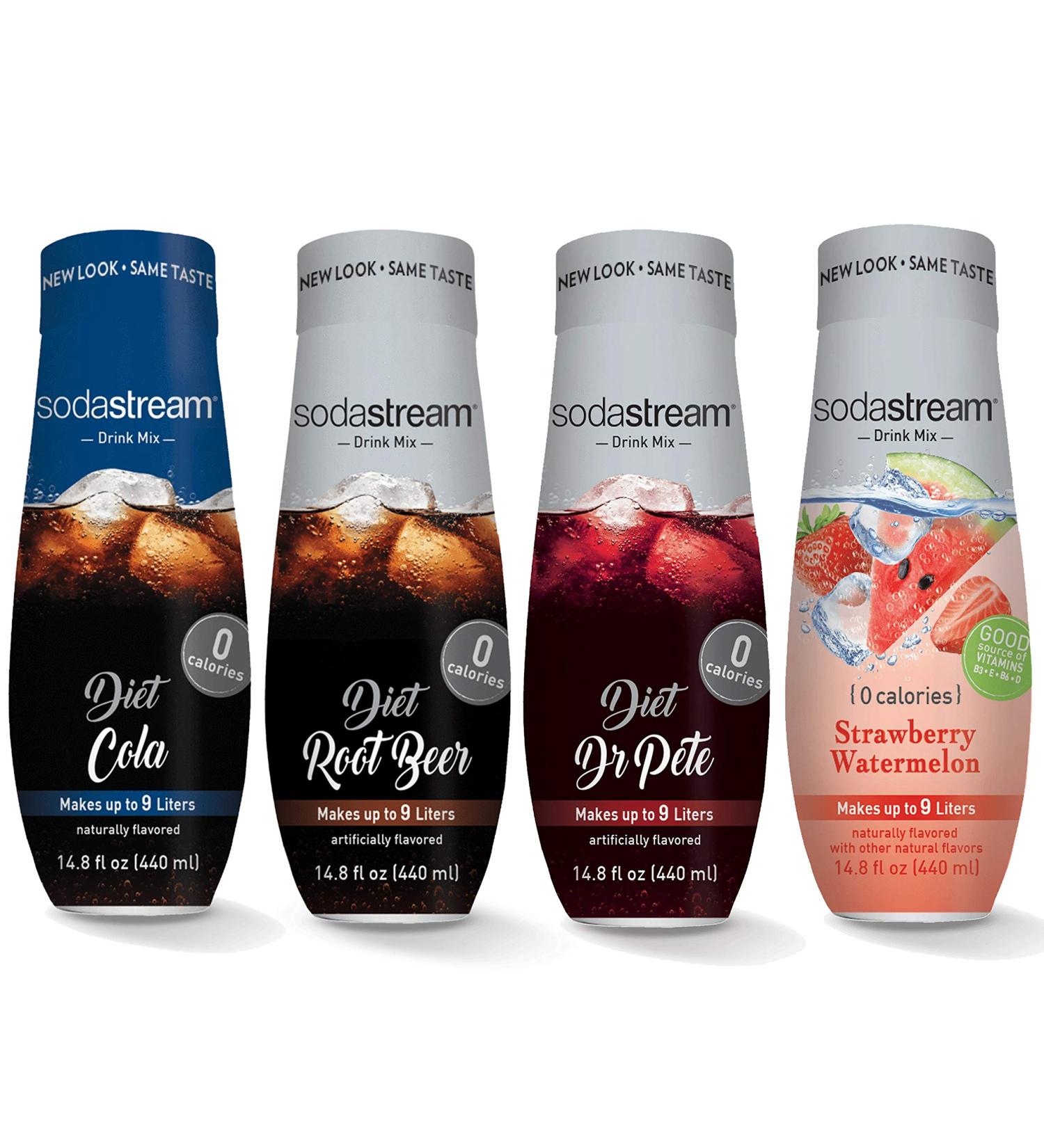 SodaStream Diet Flavoring Variety Pack 14.8 fl oz (Pack of 4) - Made in USA - Buy Online on SooperMarket.com