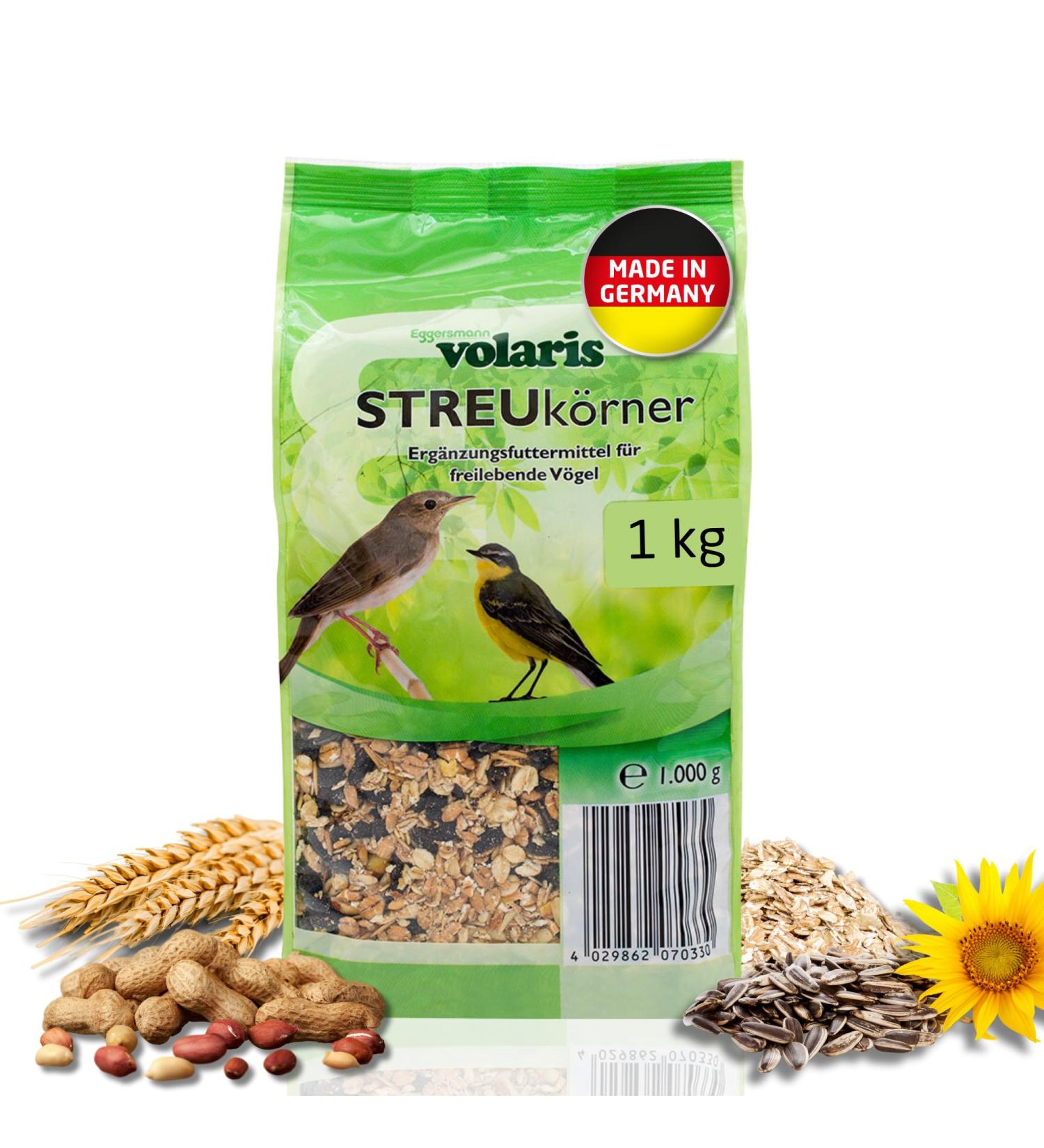 Eggersmann Volaris Bird Food 1kg - High Energy & Fat-Rich Streuk rner for All Birds | Perfect Wild Bird Seed Blend for Year-Round Feeding - Buy Online on SooperMarket.com