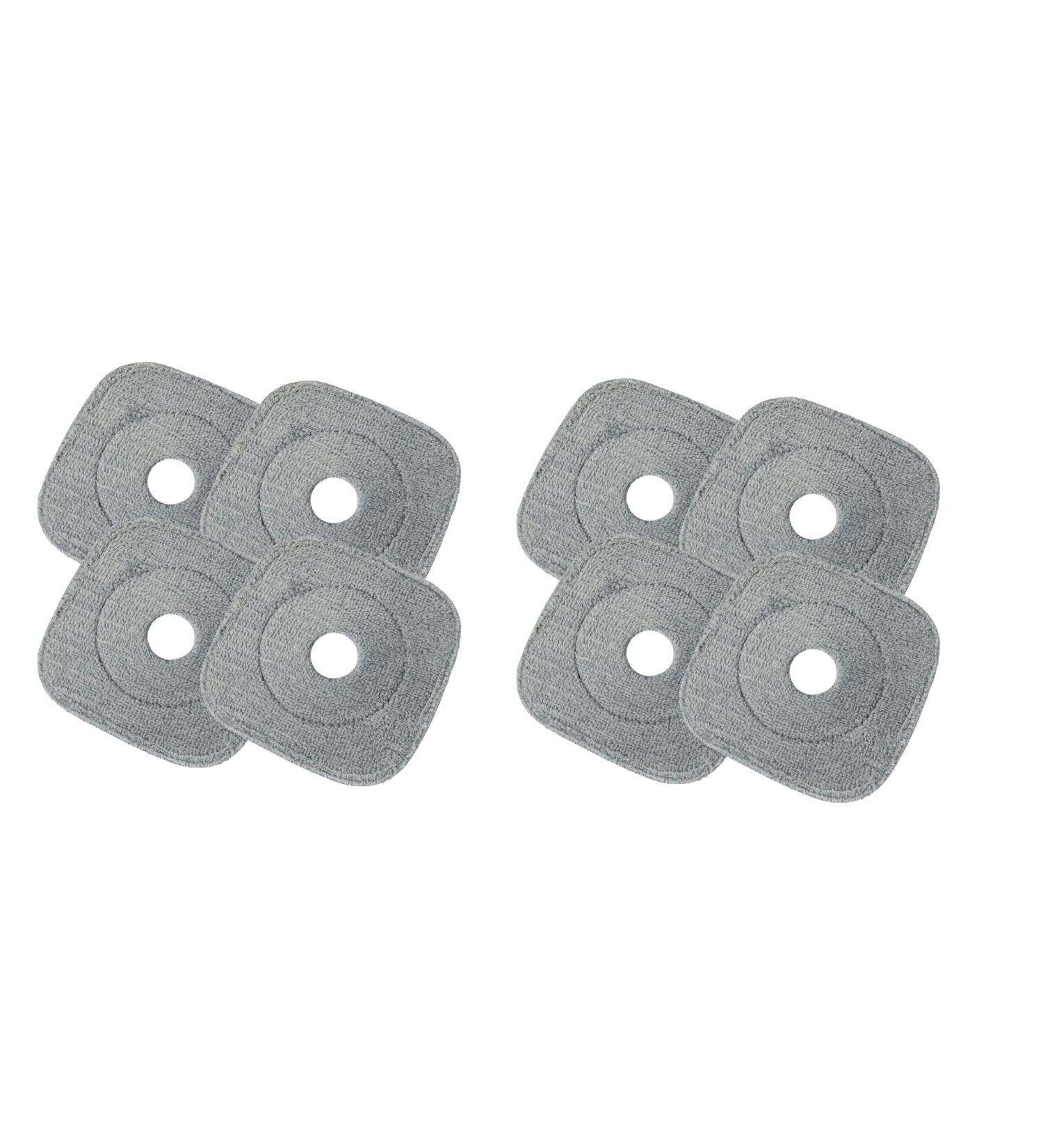 True & Tidy Extra Thick Microfiber Mop Pad Refill for SPIN-800 - 9x9 inches, Machine Washable (8-Pack) - Buy Online on SooperMarket.com