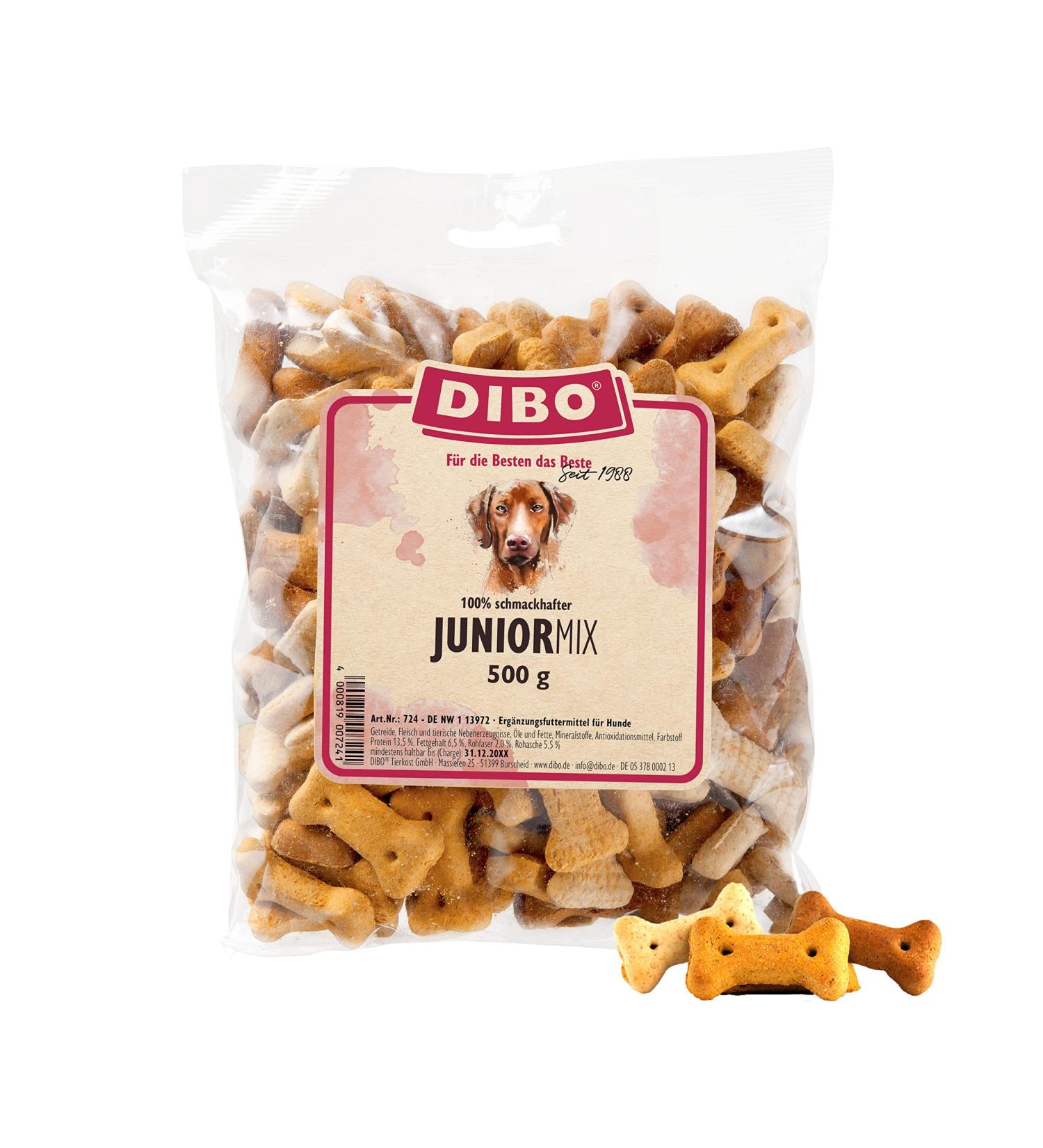 Buy Dibo Junior Mix 500g - Healthy Natural Dog Food & Treats | B.A.R.F. Biscuit for Junior Dogs - Buy Online on SooperMarket.com