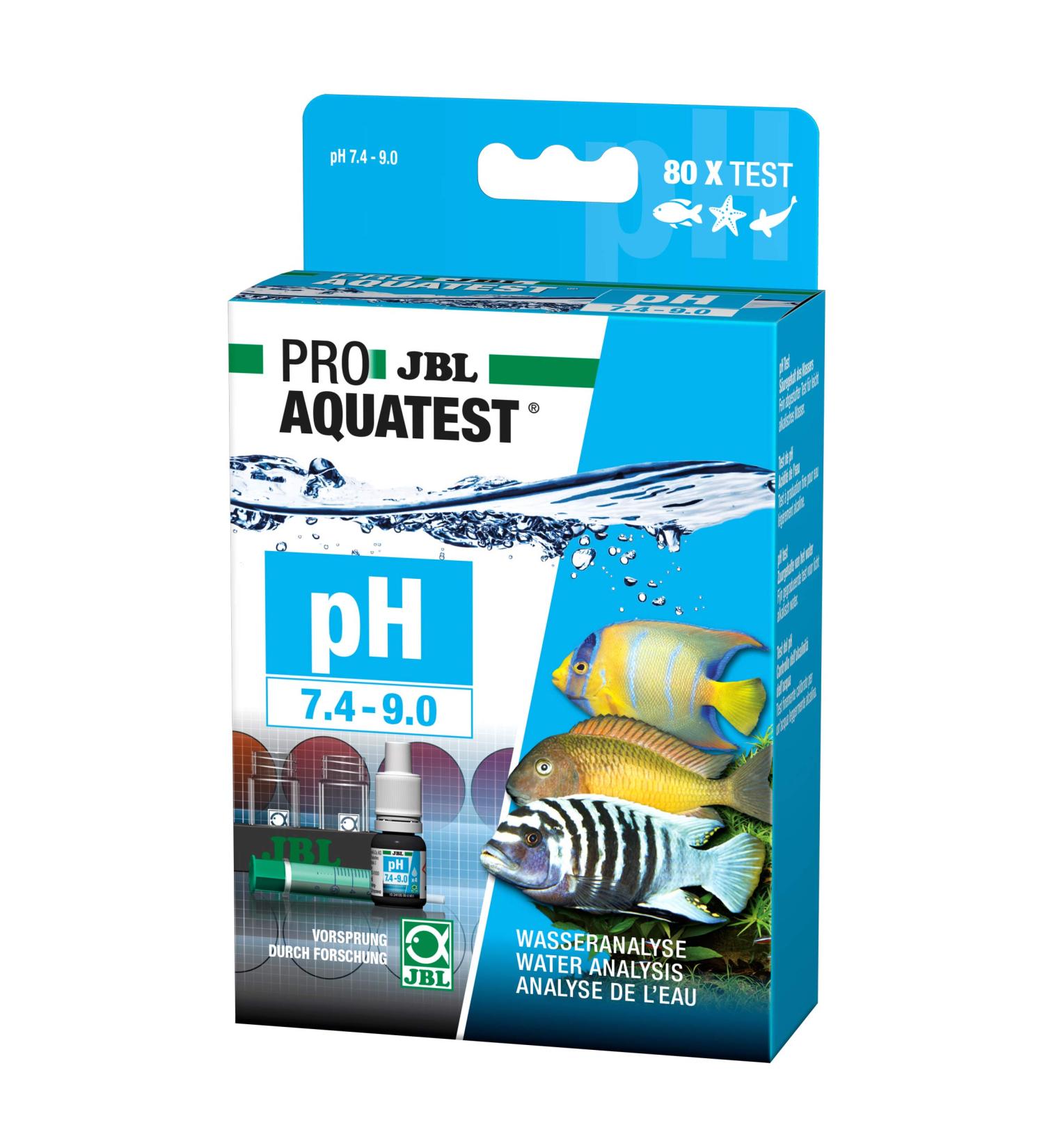 JBL Water Test Set for Ponds & Aquariums | ProAquaTest pH 7.4-9.0 - Accurate Water Quality Testing - Buy Online on SooperMarket.com