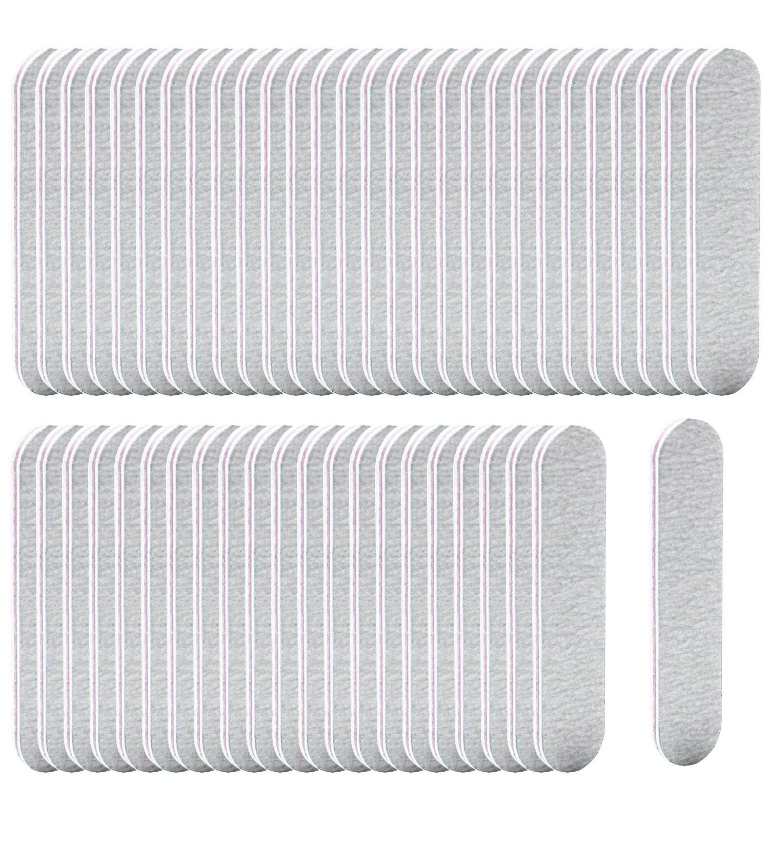 50 Packs Double Sided Mini Nail Files & Buffers - 100/180 Grits Emery Boards for Acrylic Nails - Buy Online on SooperMarket.com