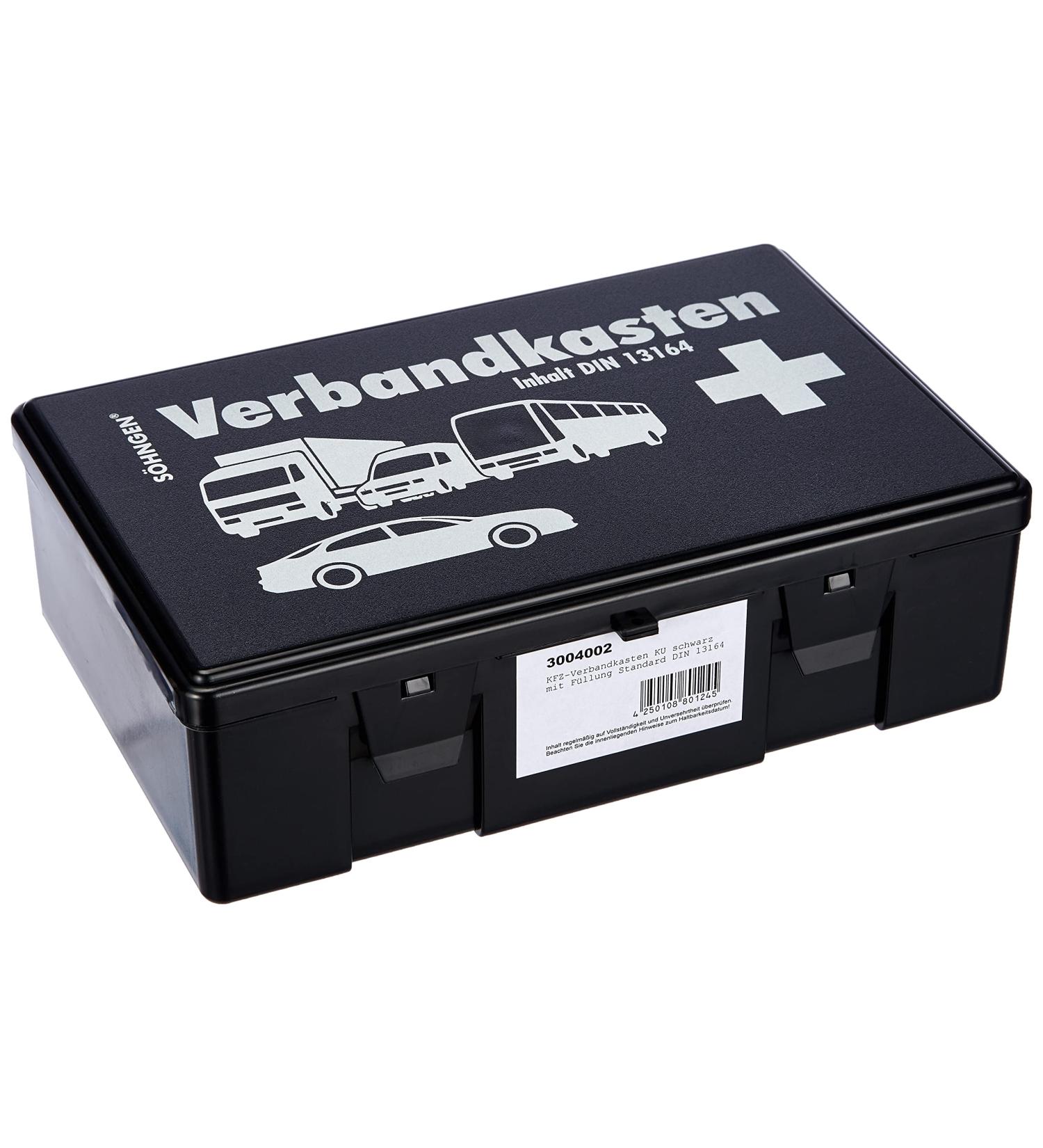 S hngen Car First Aid Kit Complete 260x160x80 mm ABS Plastic Case Includes 2 Face Masks International Shipping Available - Buy Online on SooperMarket.com