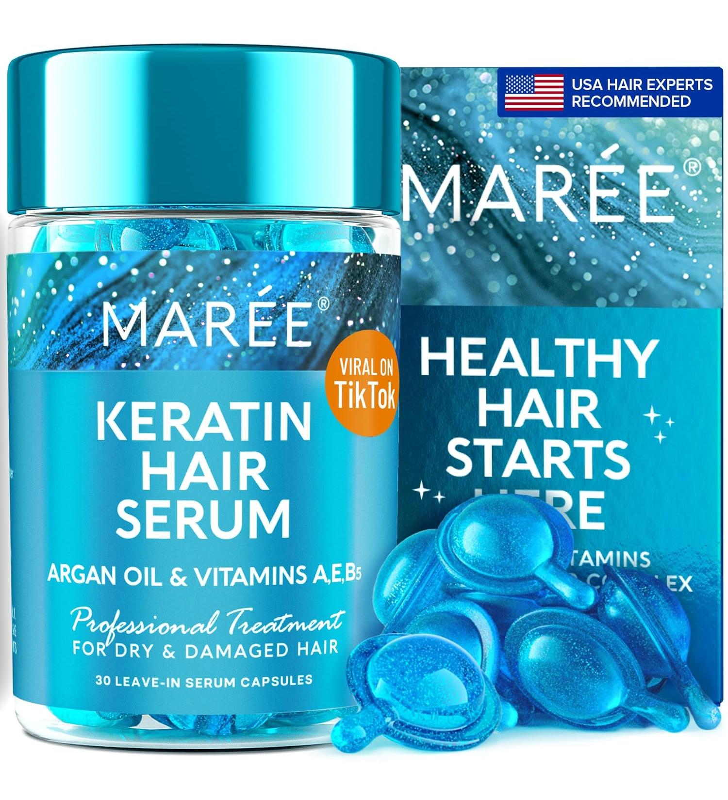 MAREE Hair Styling Serum Keratin Hair SERUM - 30 Capsules - Buy Online on SooperMarket.com