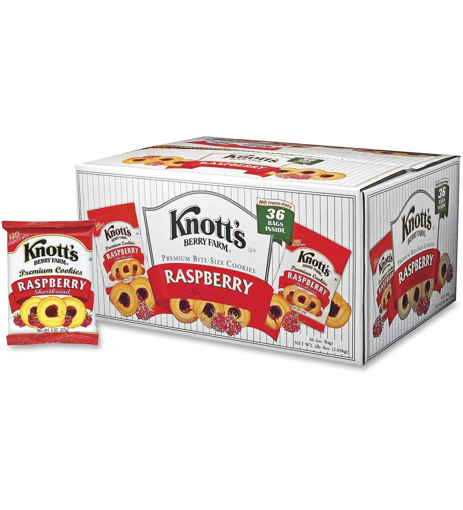 Kontt's BSC59636 Biscomerica Raspberry Cookies 72oz - 36 Carton Pack (59636) - Buy Online on SooperMarket.com