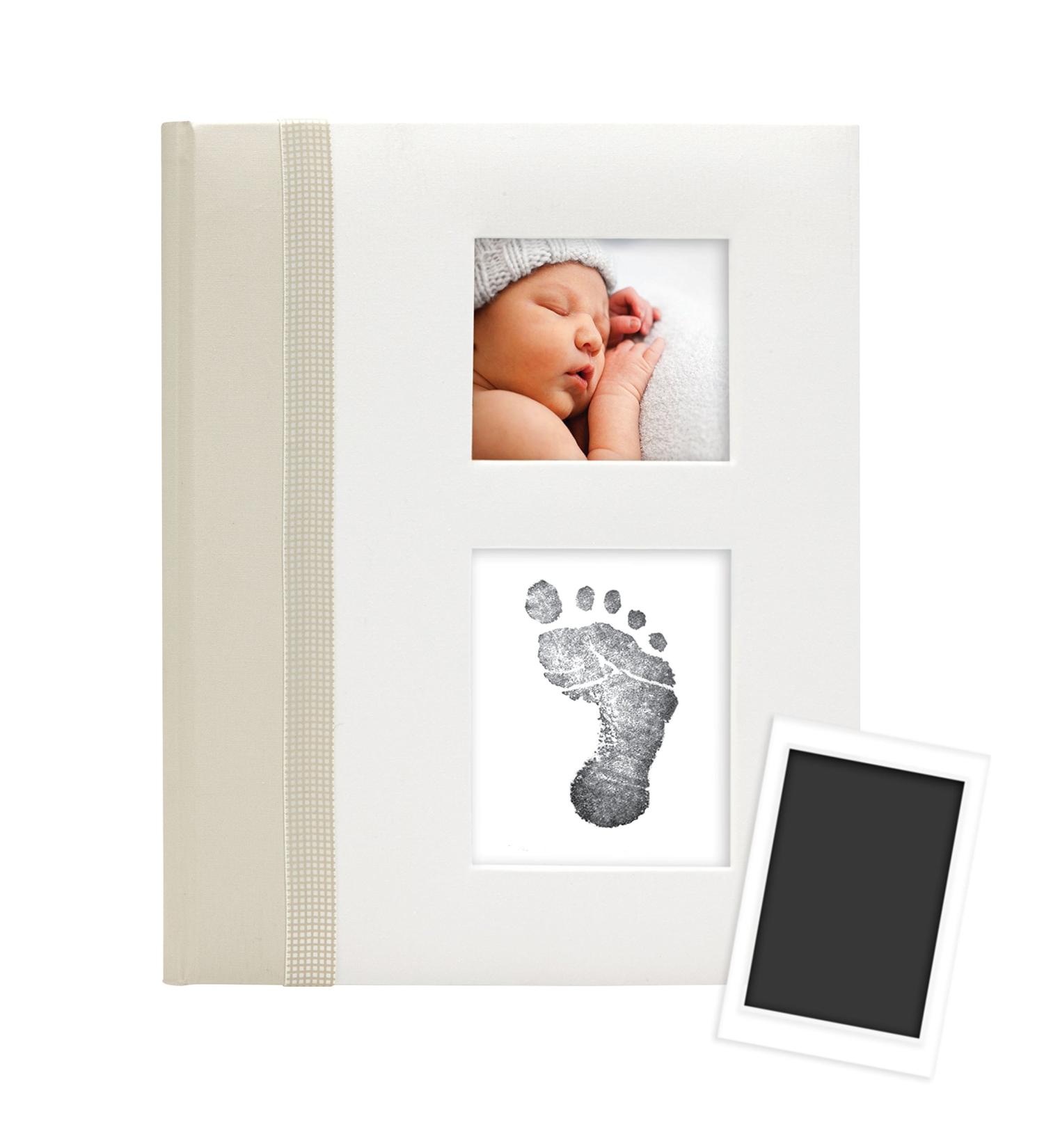 Pearhead Baby Memory Book with Clean-Touch Ink Pad | Baby's First Christmas Gift | Ivory Classic - Buy Online on SooperMarket.com