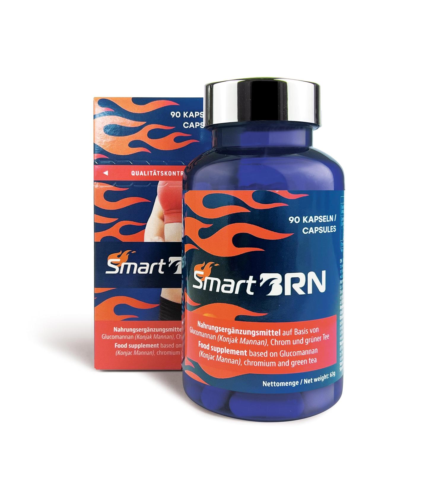 Smart Brn.90 Vegan Capsules - Fast BRN Benefits with Glucomannan & Chrome | Natural & Long-Lasting Effect - Buy Online on SooperMarket.com