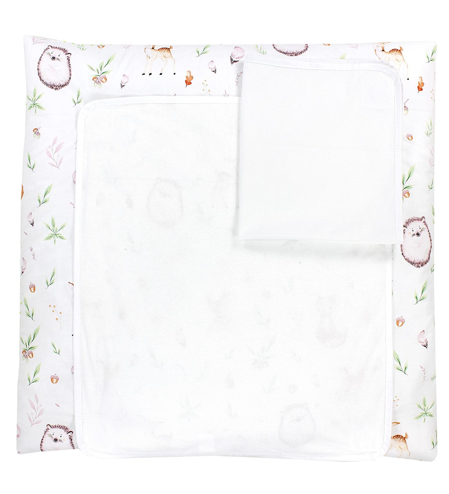 TupTam Baby Changing Mat with 2 Terry Cloth Covers - Clearing/Deer - 70 x 50 cm | International Shipping Available - Buy Online on SooperMarket.com