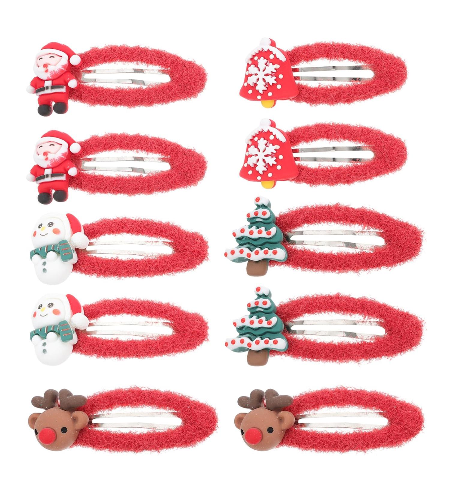 ABOOFAN 5 Pairs Christmas Hair Clips Hair Clips for Girls Kid Hair Accessories Girls Hair Clips Antler Hair Clip Christmas Hair Accessories Diy Party Hair Ornament Santa Hairpin Hair Grips - Buy Online on SooperMarket.com