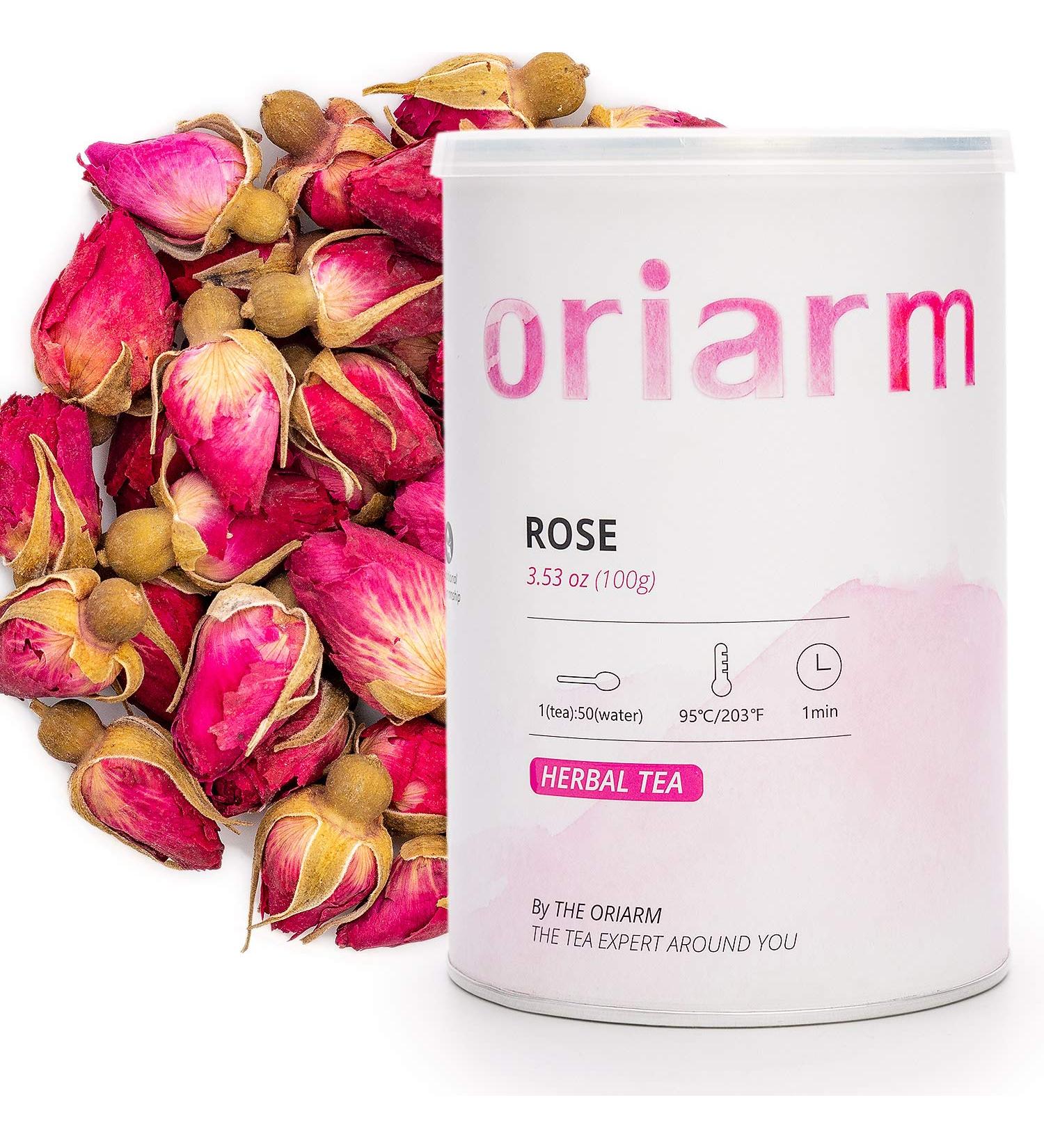 Orairm Loose Leaf Chinese Tea Tin Can (Rose Buds Tea) - Buy Online on SooperMarket.com