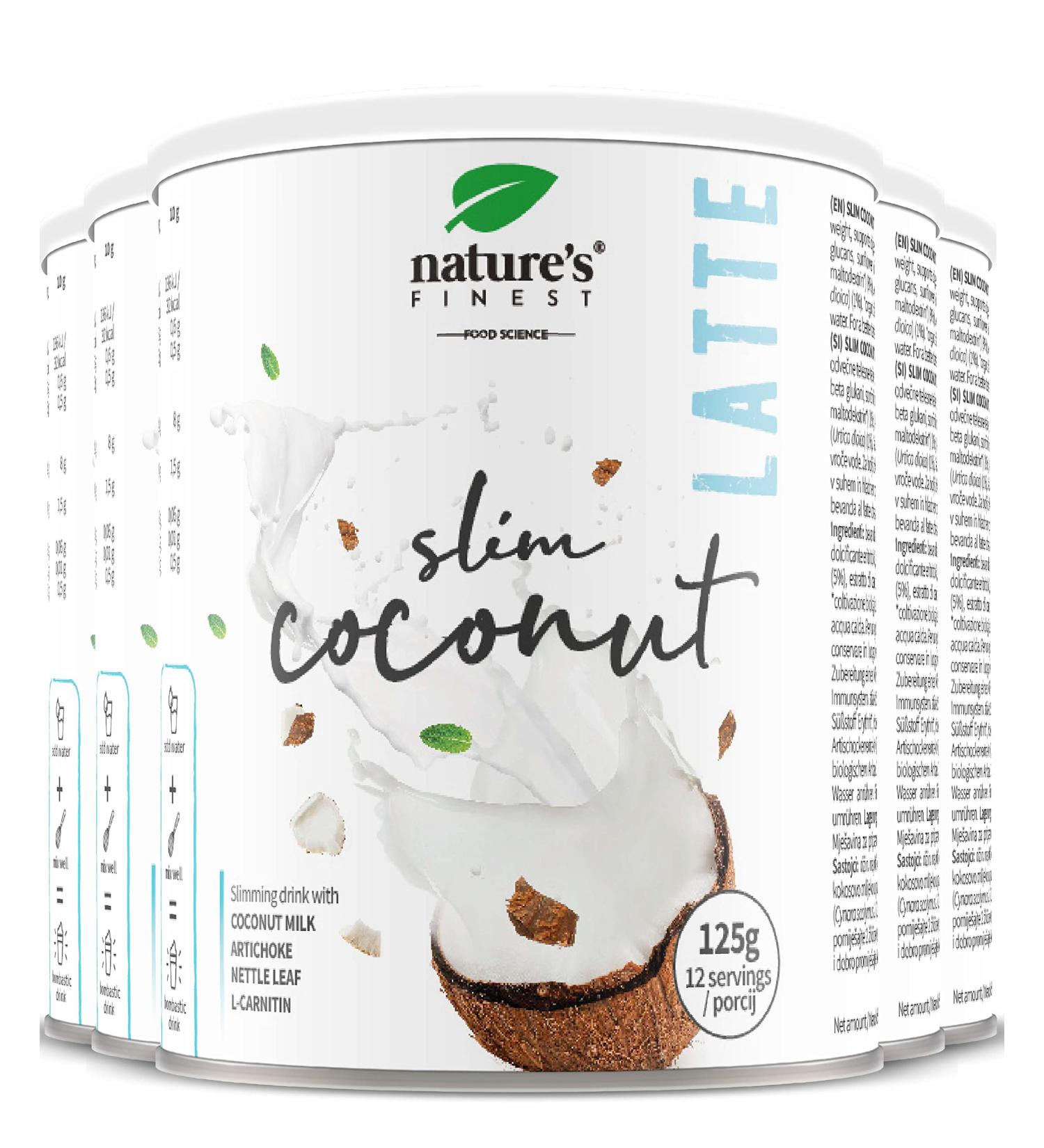 Nature's Finest Coconut Slim Latte | Delicious 3-in-1 Weight Loss Drink with Nettle Extract Artichoke Extract and L-Carnitine | Supports Digestion and Immune System 5 - Buy Online on SooperMarket.com