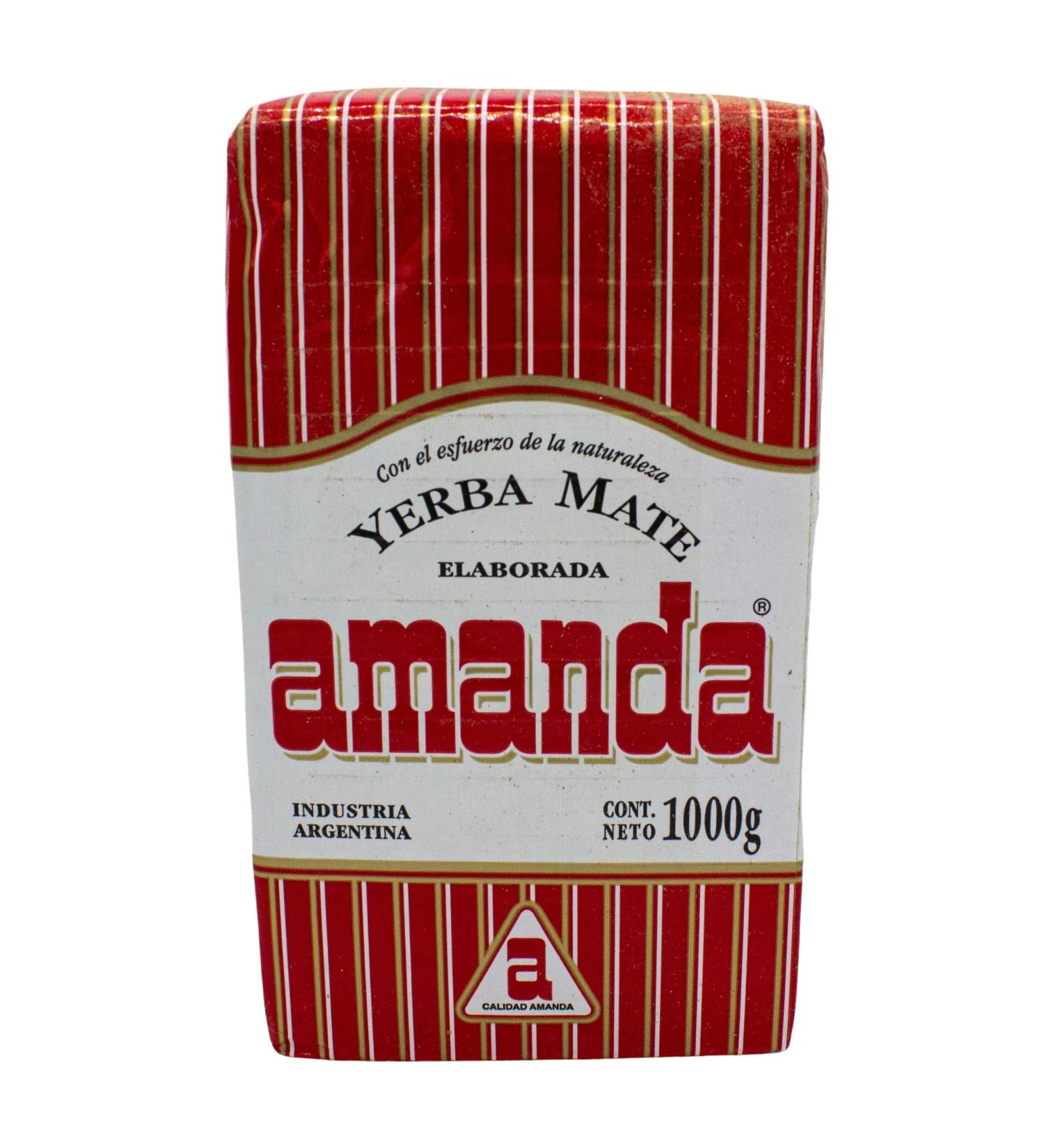 Yerba Mate Tea Amanda Elaborada 500g | Mate Tea Traditional | Yerba Mate Tea Elaborada con palo loose leaf 0.5 kg