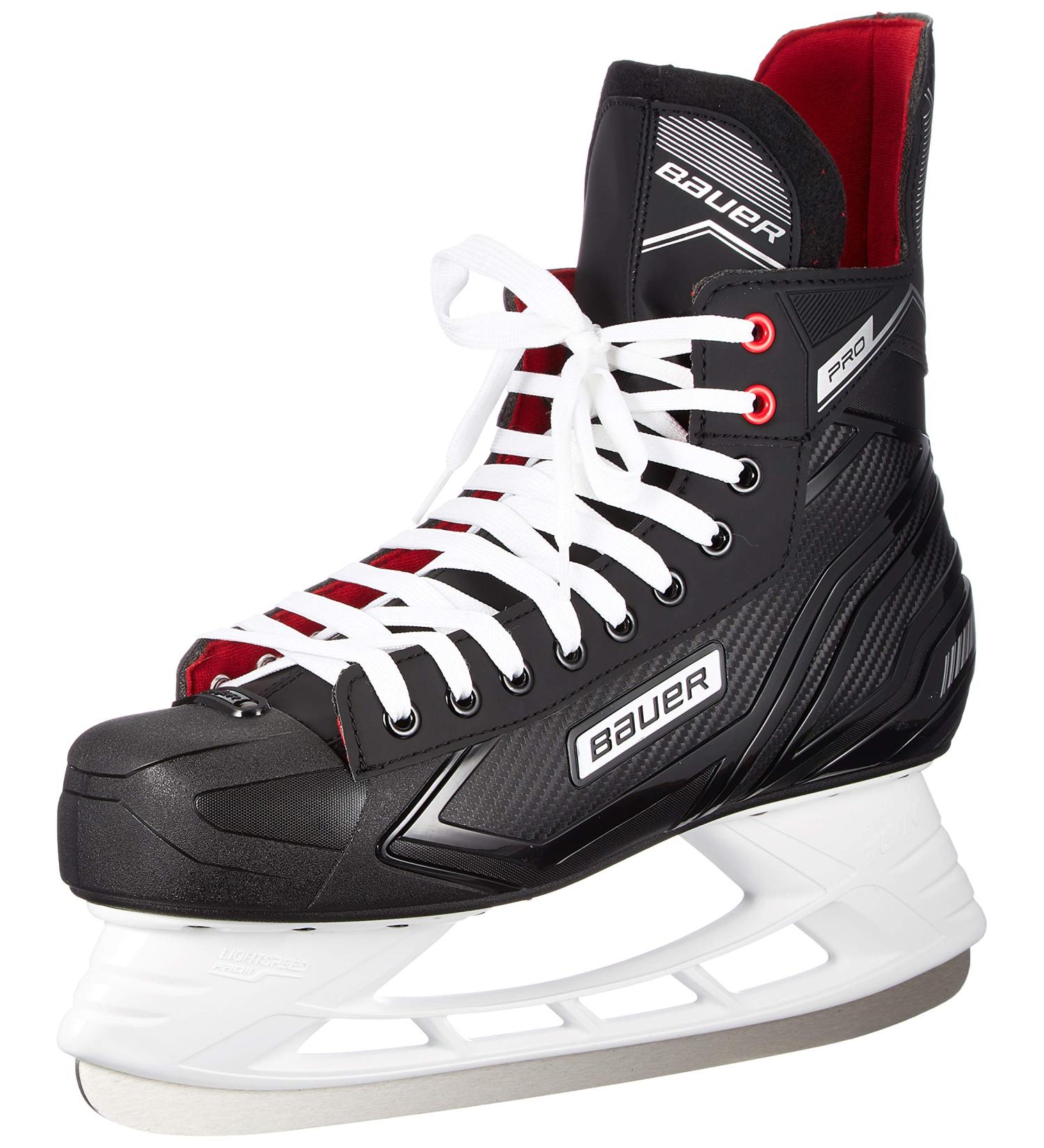 Bauer Men's Pro Skate Sr Field Hockey Shoes - Black-White-Red SI 900 | Size 48 EU - International Shipping Available - Buy Online on SooperMarket.com