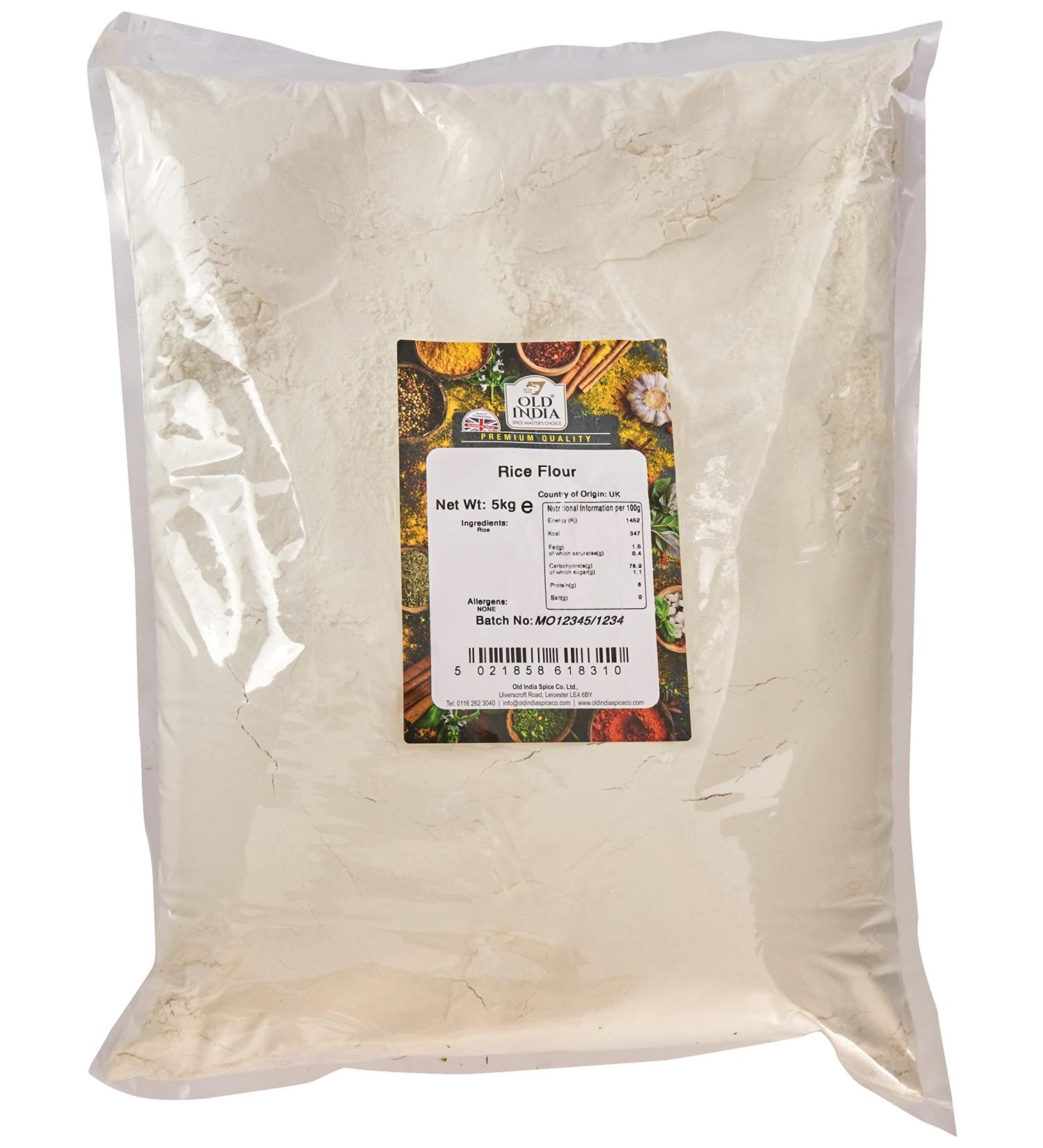 Old India Rice Flour 5kg - High-Quality Gluten-Free Flour (Pack of 1) - Buy Online on SooperMarket.com