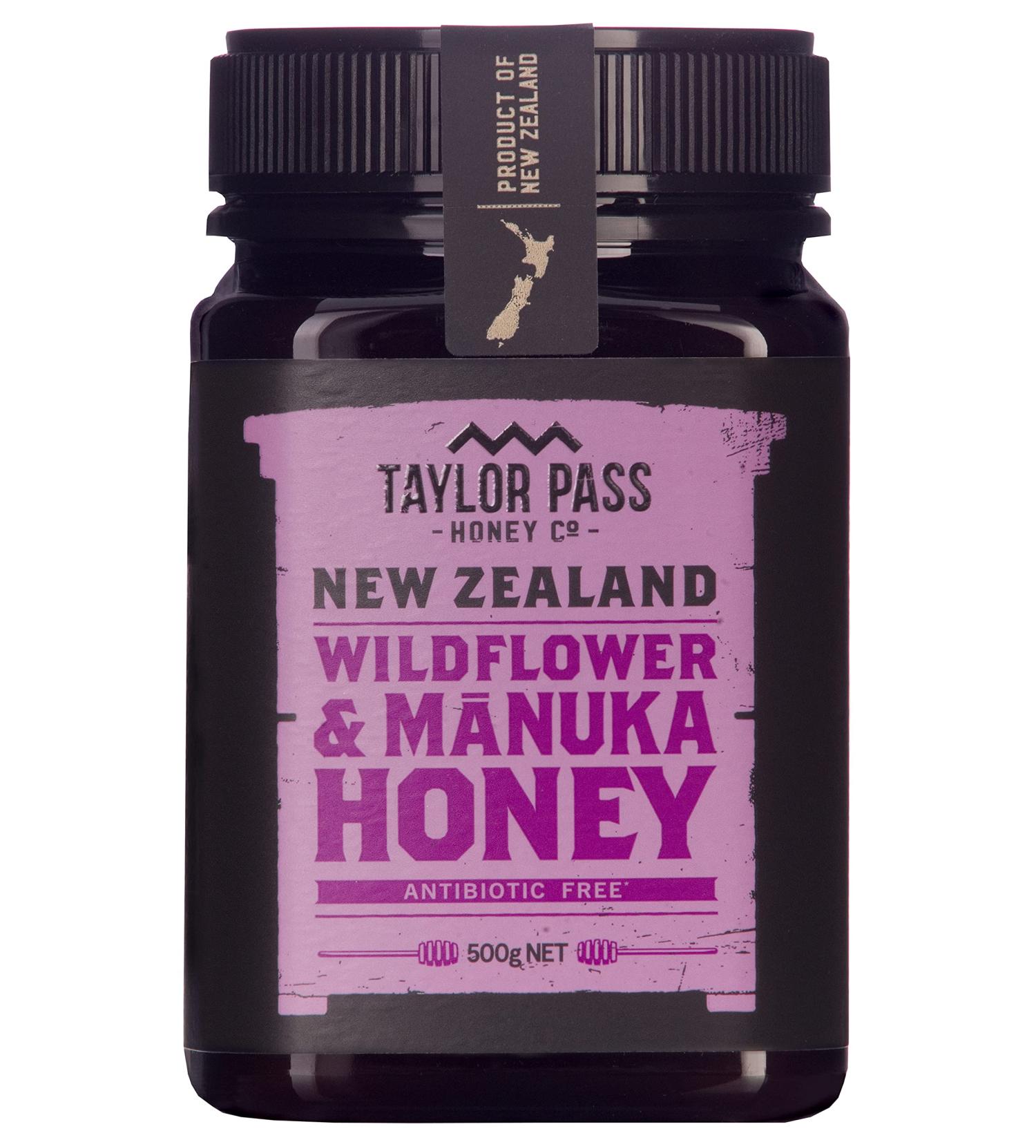 Taylor Pass Honey Co. Wildflower & Manuka Honey | Sustainable New Zealand Honey | 500g - Buy Online on SooperMarket.com