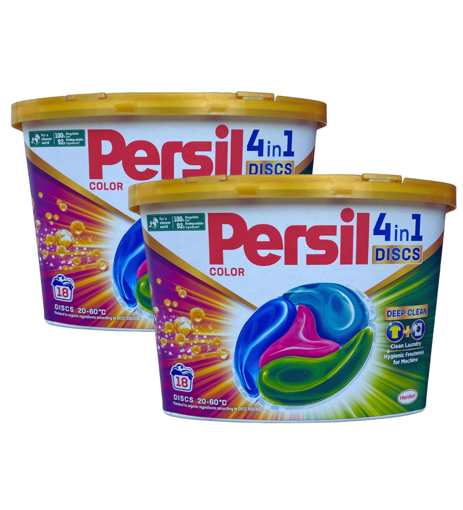 Buy Persil 4-in-1 Color Laundry Discs - Deep Clean 18 Discs | International Shipping Available - Buy Online on SooperMarket.com