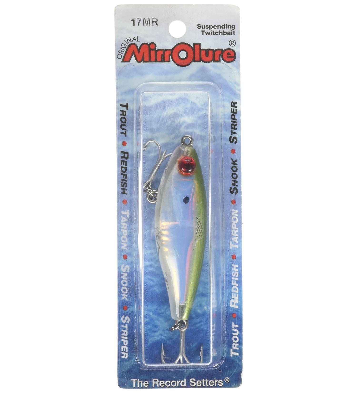 Mirrolure 17MR-49 Mirrodine Suspend Twitchbait Bay Green/PRL/Silver 2 5/8in 3/8oz