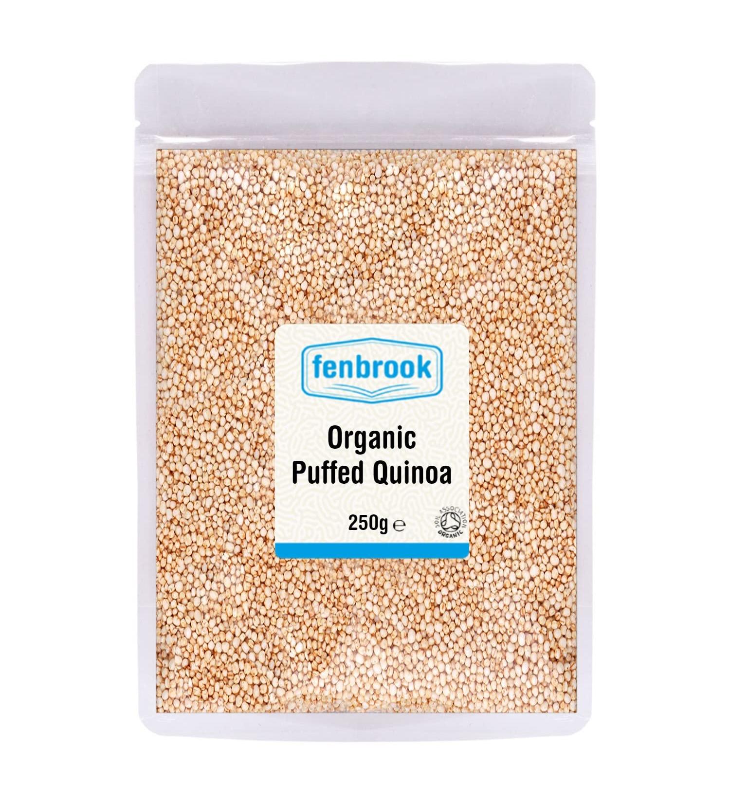 Organic Puffed Quinoa 250g | Certified Organic by Fenbrook Organic - Buy Online on SooperMarket.com