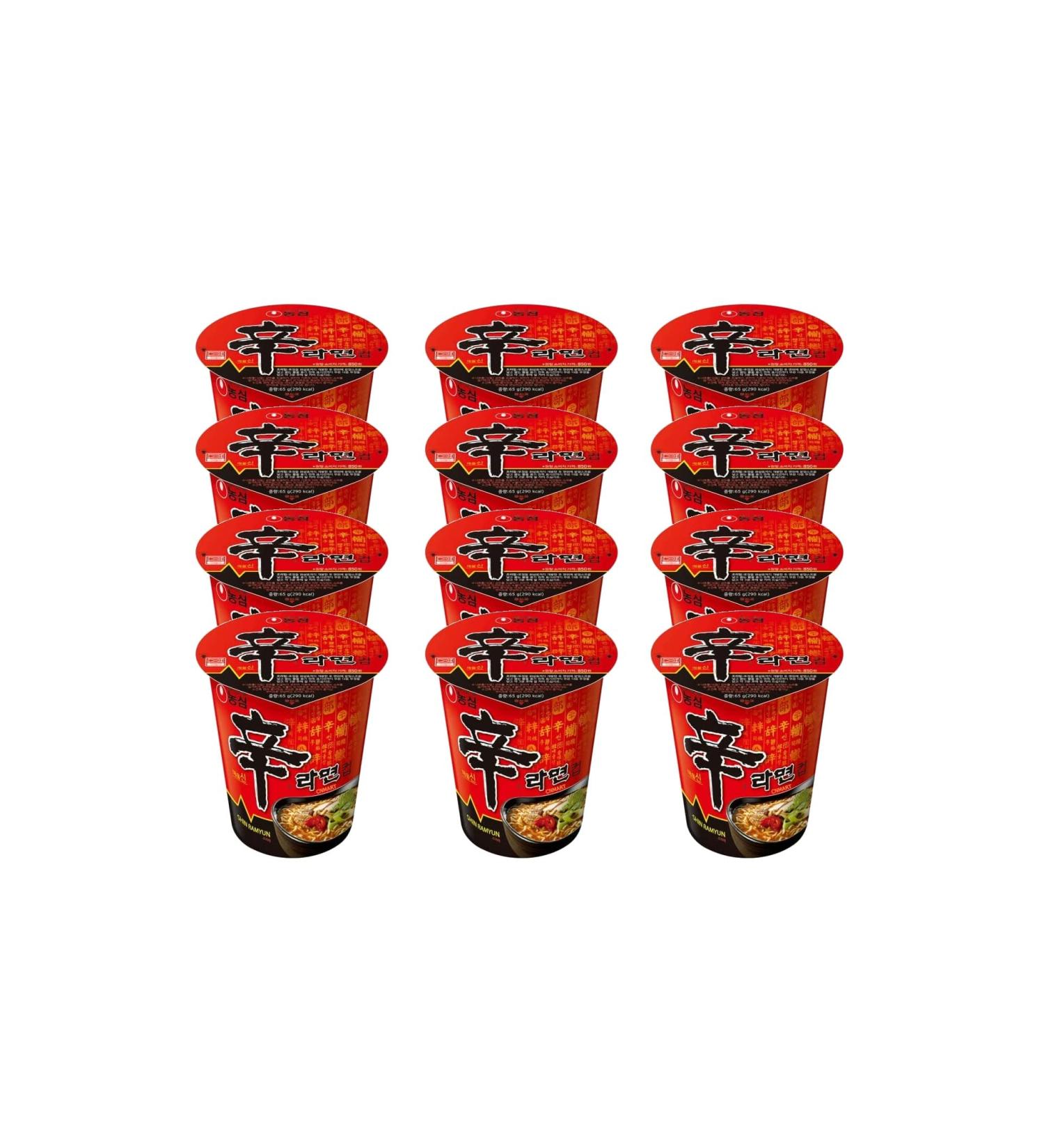 CNMART Nong Shim Shin Cup Instant Noodle Soup 68g (Pack of 12) Ramen 12 count (Pack of 1) - Buy Online on SooperMarket.com