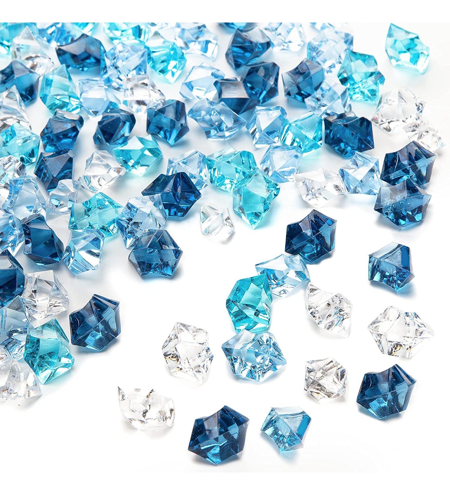 DomeStar Premium Blue Fake Ice - 150PCS Acrylic Ice Rocks for Vase Fillers Decoration - Buy Online on SooperMarket.com