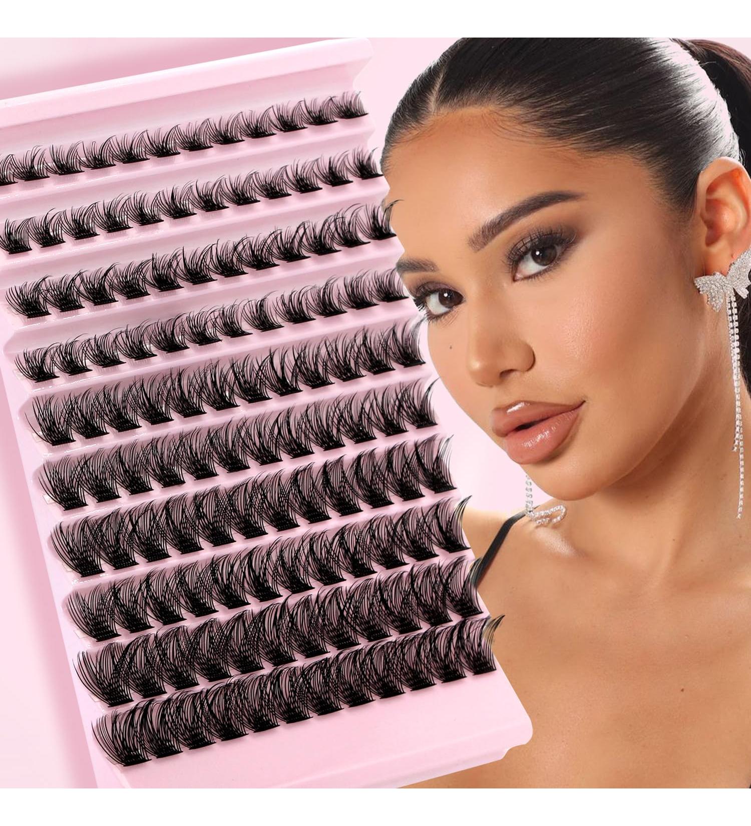 Lash Clusters 120Pcs DIY Individual Eyelash Extensions Natural Look D Curl 8-16MM - Charming - Buy Online on SooperMarket.com