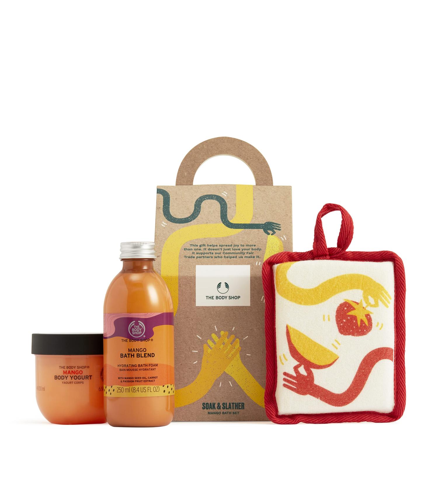 The Body Shop Mango Bath Set Gift Set - Vegan & Ideal for All Skin Types - Buy Online on SooperMarket.com