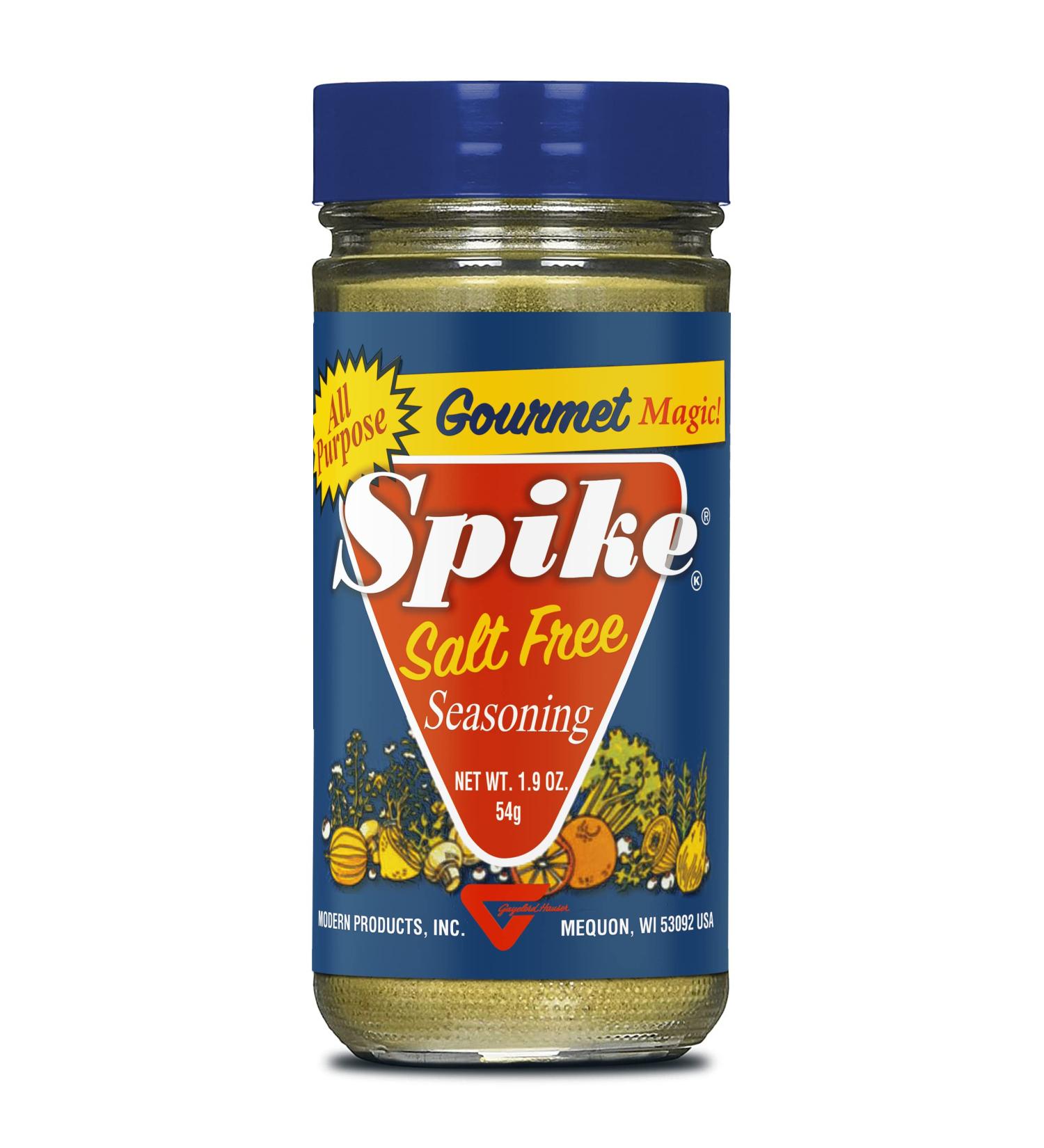 Spike Seasoning 1.9 oz - Salt Free & Gluten Free Spice Blend - Buy Online on SooperMarket.com