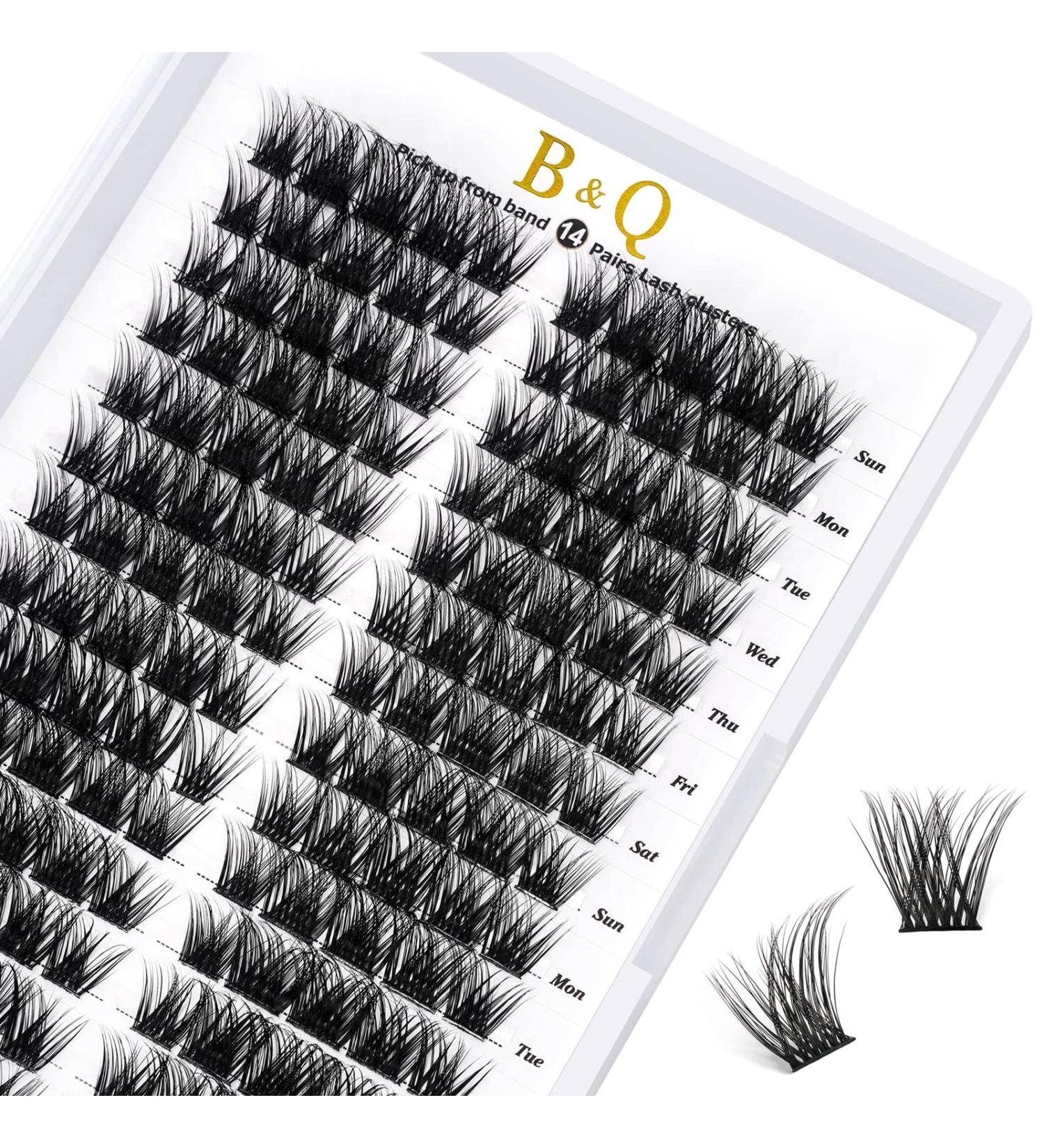 D-MIX B23 Cluster Lashes 72 Clusters - Natural DIY Soft Fluffy Eyelash Extensions | D Curl Individual Lash Clusters for Professional Results - Buy Online on SooperMarket.com