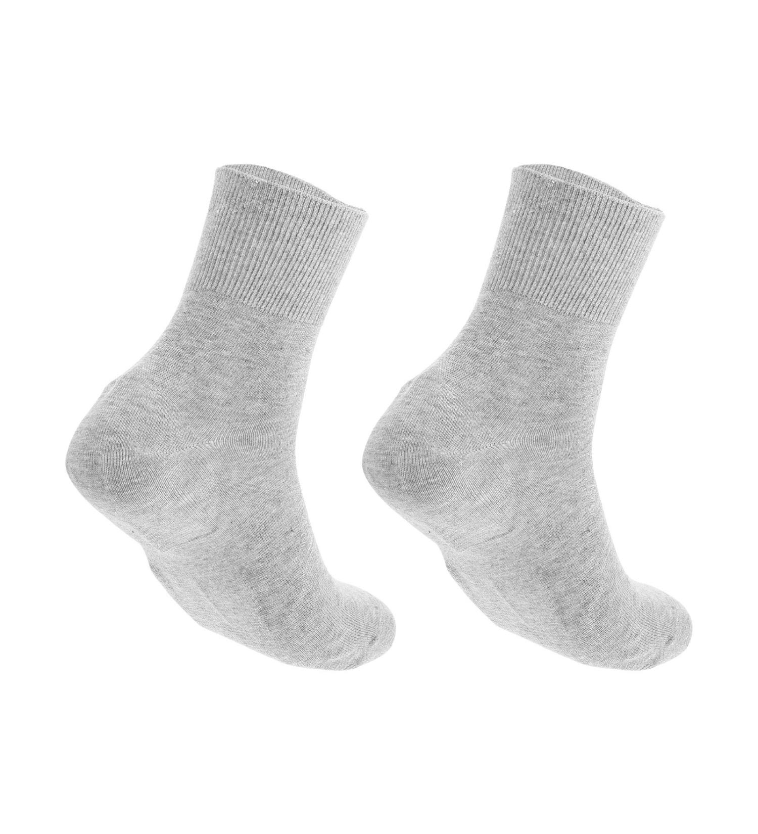 Lurrose Men's Moisturizing Cotton Gel Socks - Foot Repair & Care Treatment for Dry Cracked Skin - 2 Pack Light Gray - Buy Online on SooperMarket.com