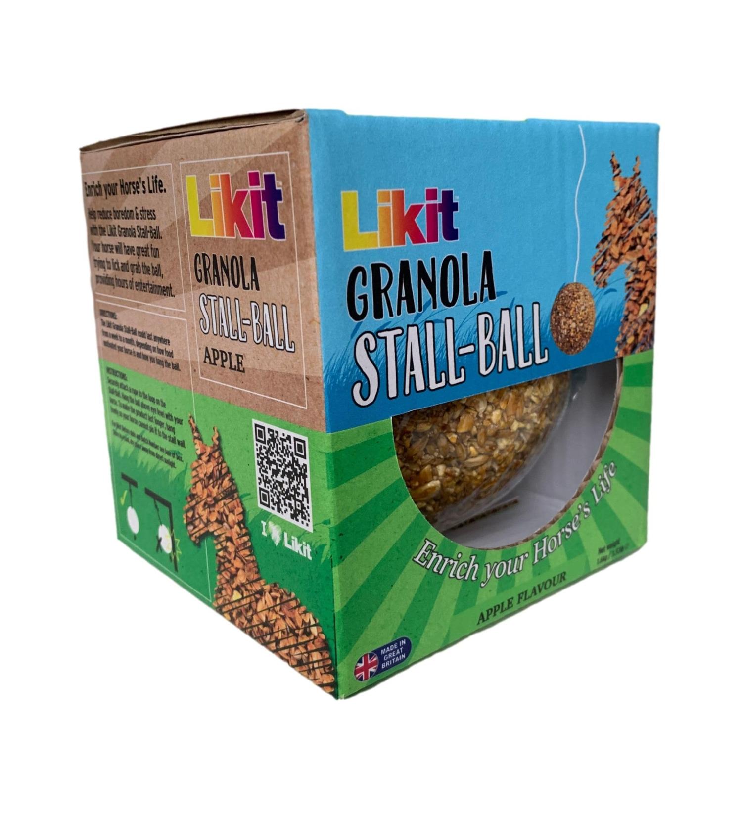 Likit Granola Stall-Ball Horse Treat 1.6kg | Flavours Apple Mixed Berry Peppermint Molasses | Long Lasting Boredom & Stress Reliever | 1.6kg - Buy Online on SooperMarket.com
