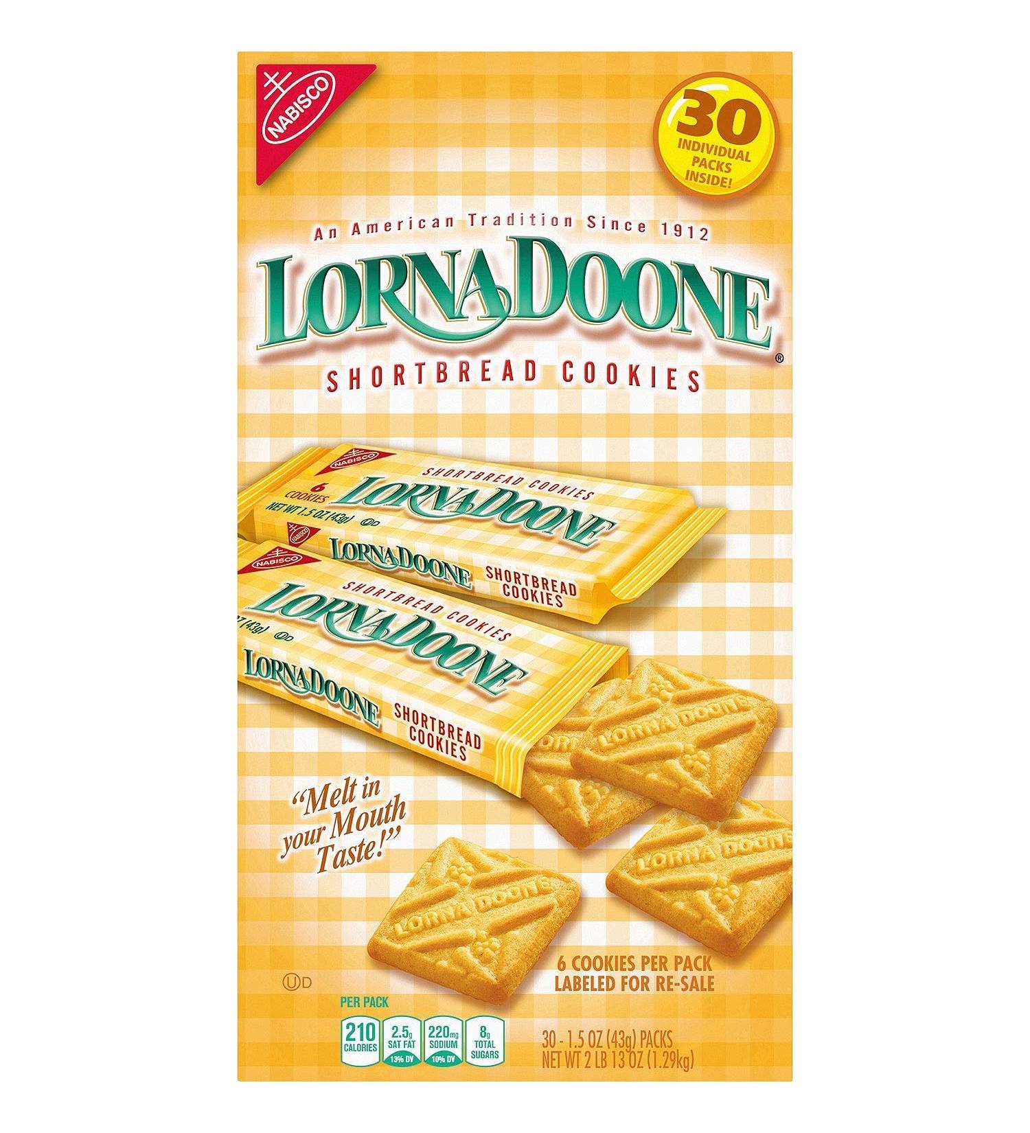 Nabisco Lorna Doone Shortbread Cookies - 30 Ct. - SCS Butter 1.5oz (Pack of 30) - Buy Online on SooperMarket.com