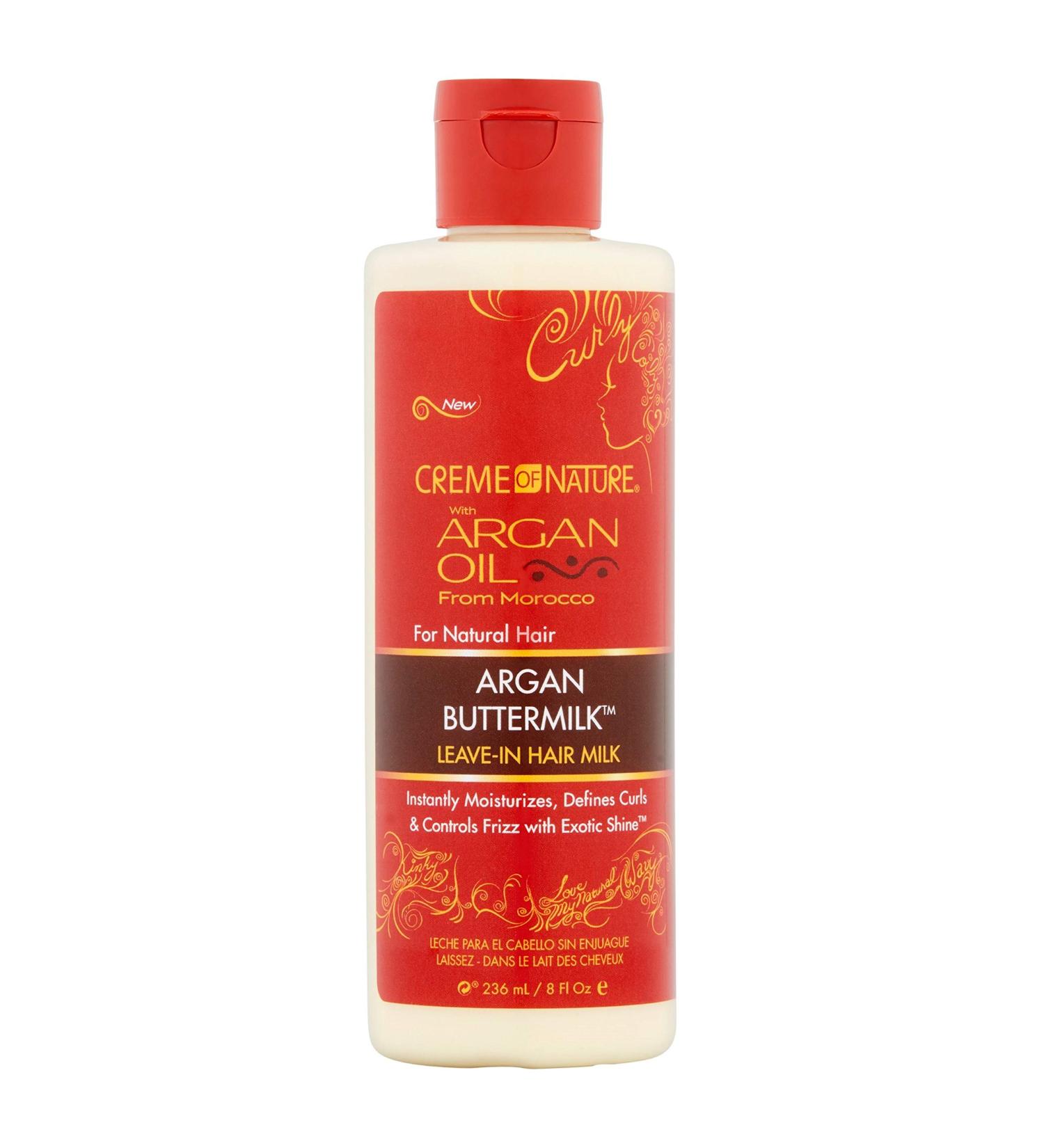 Creme Of Nature Argan Oil Leave-In Curl Milk 8 Ounce (235ml) (3 Pack) - Buy Online on SooperMarket.com