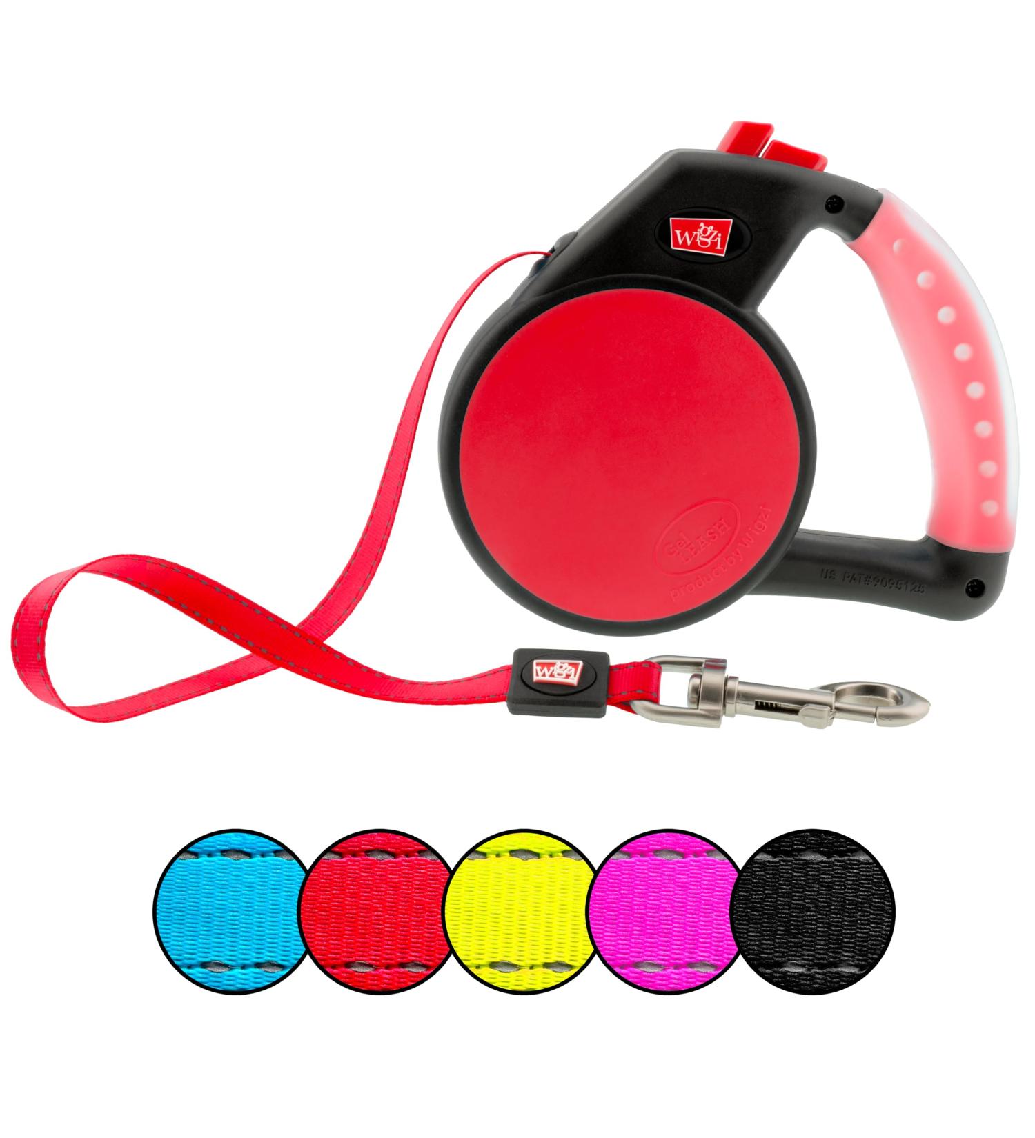 Retractable Gel Pet Leash Handle - Red Medium | Dog Leash - Buy Online on SooperMarket.com