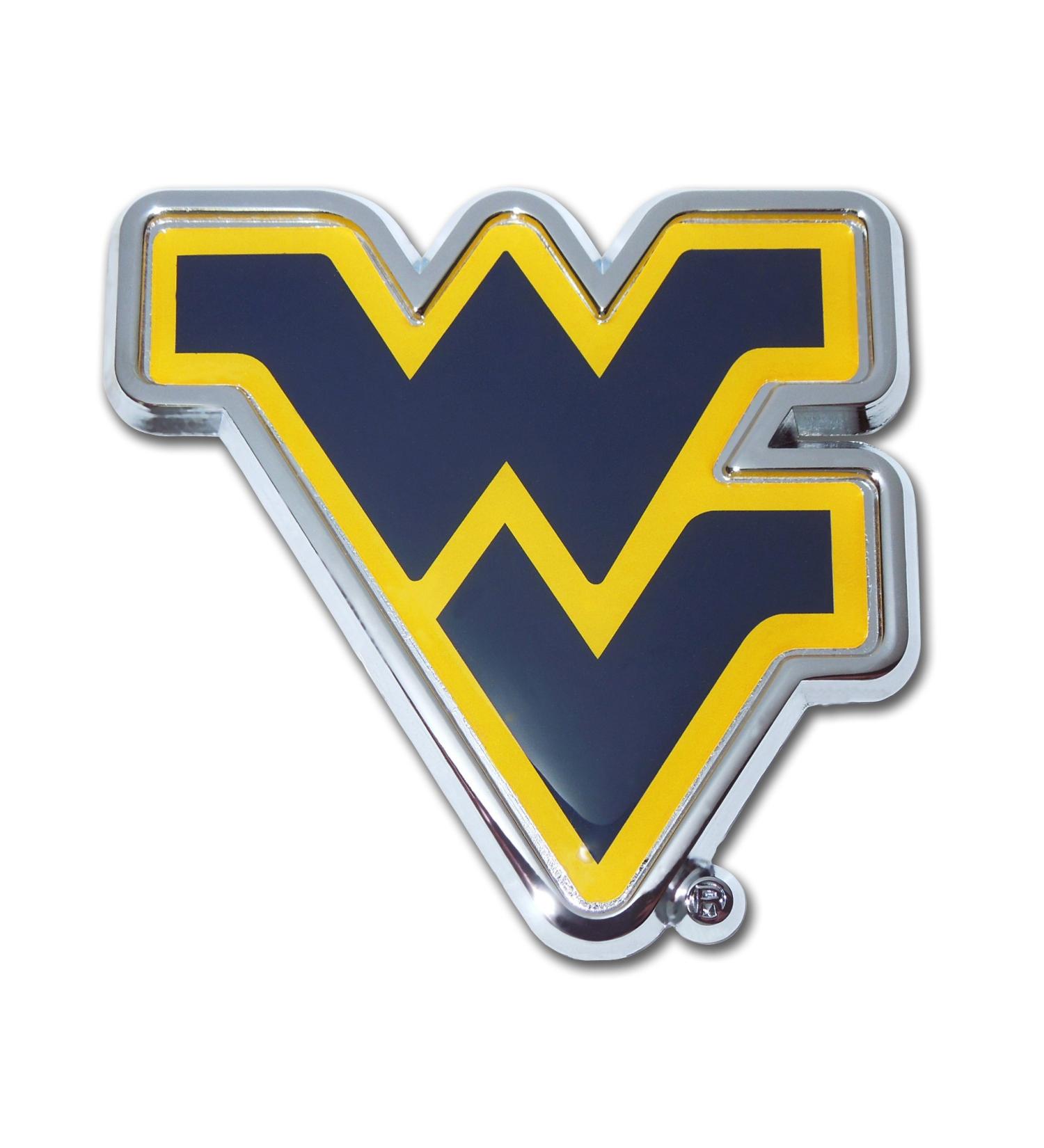 Elektroplate West Virginia University (WV Navy with Yellow Trim) Emblem
