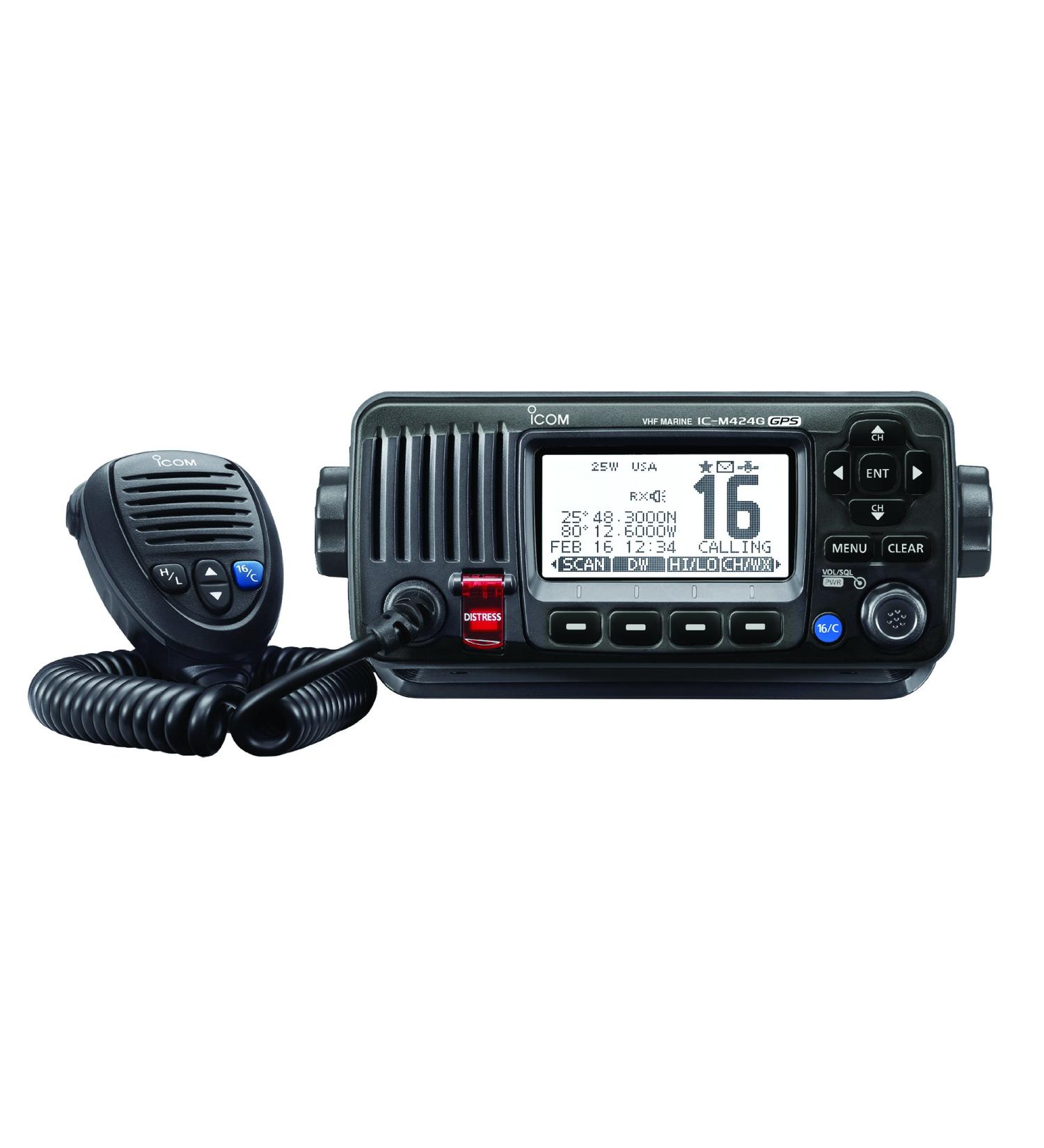 ICOM M424G 21 Fixed Mount VHF Radio with Internal GPS