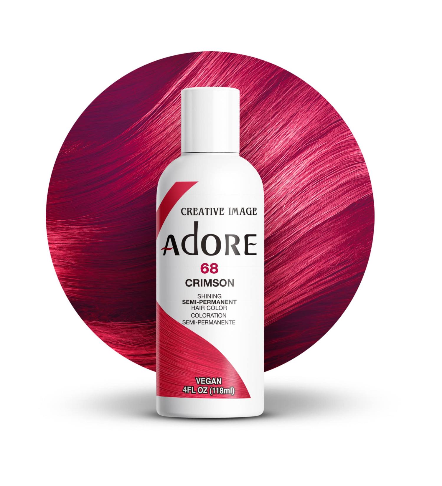 Adore Vegan & Cruelty-Free Hair Dye - 068 Crimson 4 Fl Oz (Pack of 2) - Buy Online on SooperMarket.com