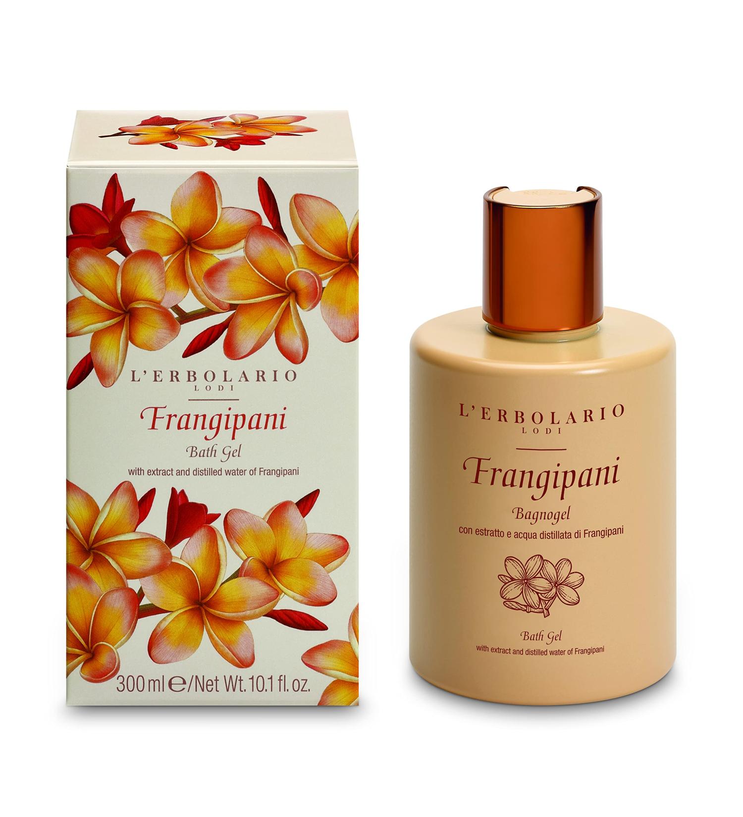 LErbolario Frangipani Bath Gel for Women - 10.1 oz - Luxurious Shower Gel for a Refreshing Cleanse | International Shipping Available - Buy Online on SooperMarket.com