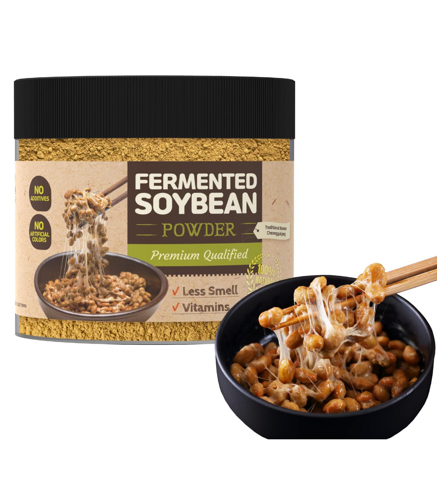 6oz Korean Cheonggukjang Powder - Nattokinase Source | Vegan Natto Powder with Vitamin K2 | Less Smell | Fermented Soybean Powder - Buy Online on SooperMarket.com