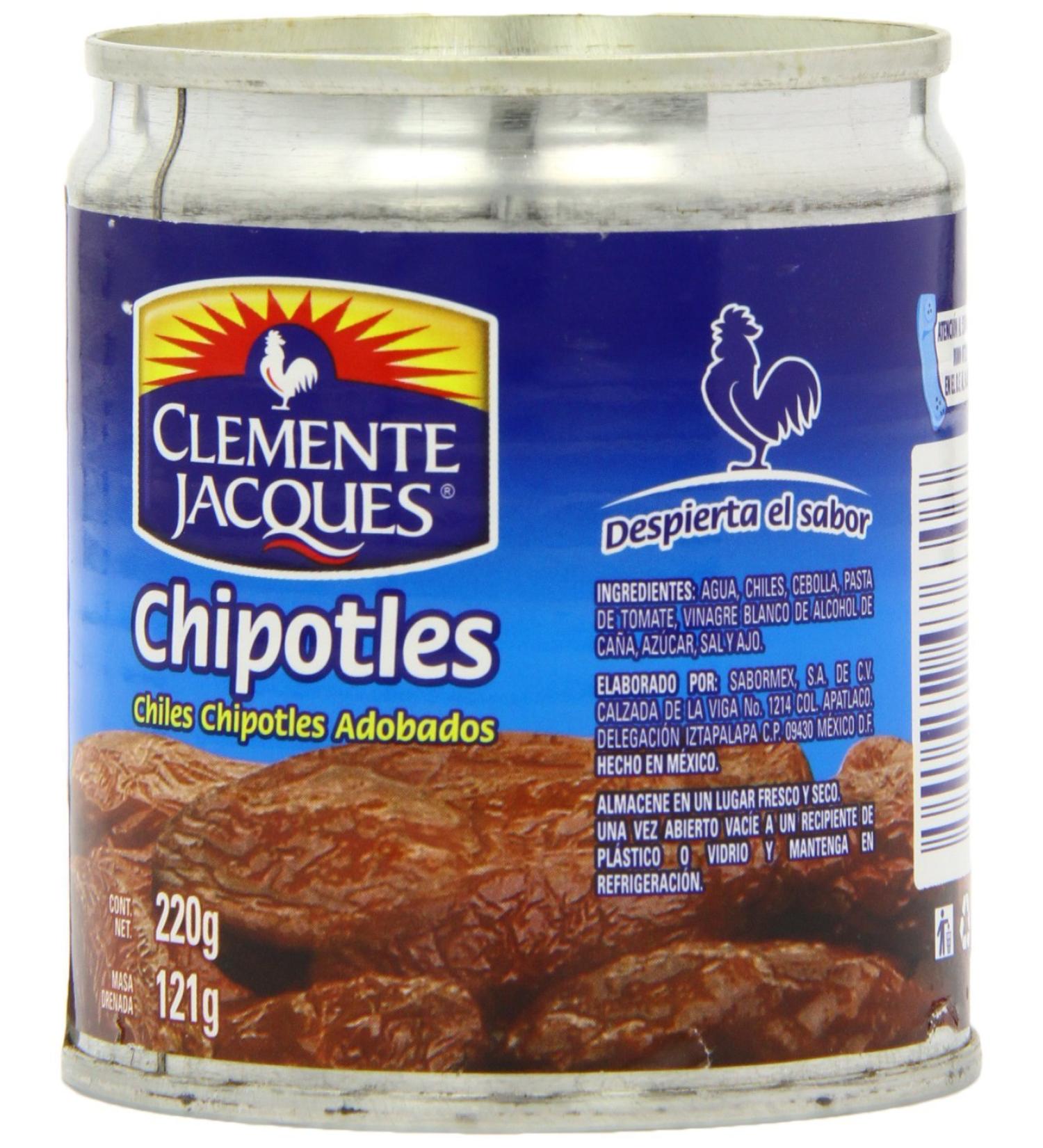 Clemente Jacques Chipotle Peppers in Adobo Sauce 220 g - Buy Online on SooperMarket.com