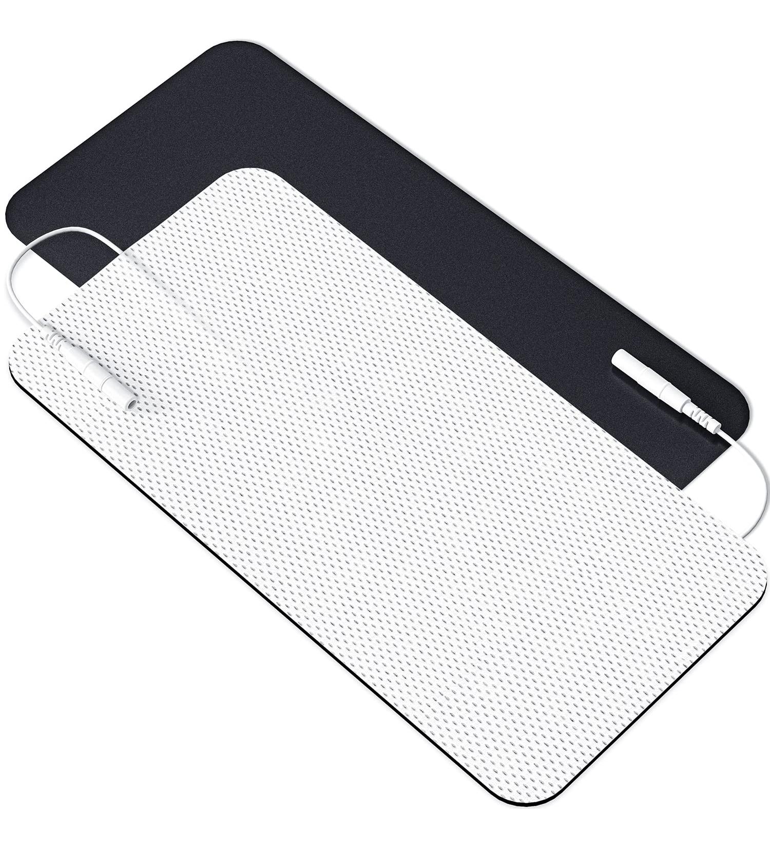 AUVON Extra Large Tens Unit Replacement Pads 4'' x 8 (2 Pcs) - Premium Reusable Electrodes for Waist and Lower Back Pain Relief - Latex-Free Tens Patches with Self-Stick Performance (Non-Irritating) - Buy Online on SooperMarket.com