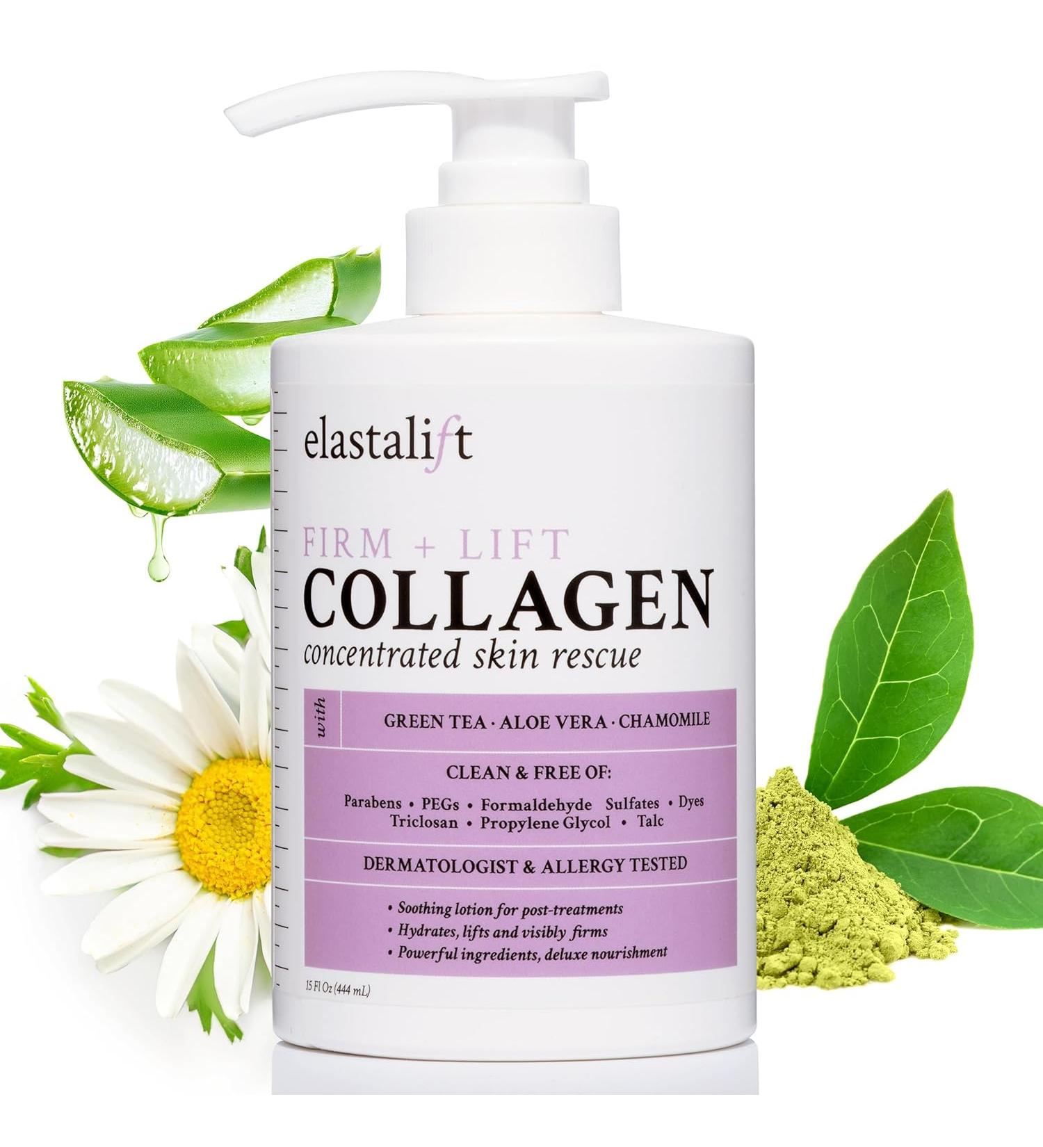 Elastalift Collagen Body Cream Moisturizing Lotion for Lifting, Firming, and Tightening Skin - Anti-Aging Collagen Body & Face Care Cream - 15 Fl Oz - Buy Online on SooperMarket.com