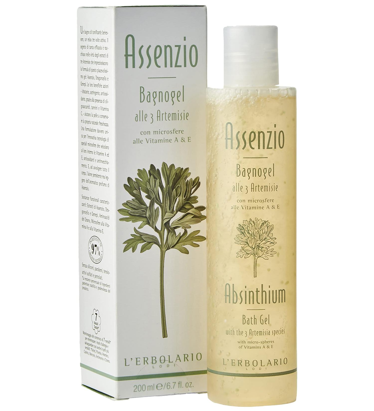 L'Erbolario Absinth Bath Gel - Refreshing Luxury Bath Experience | International Shipping Available - Buy Online on SooperMarket.com